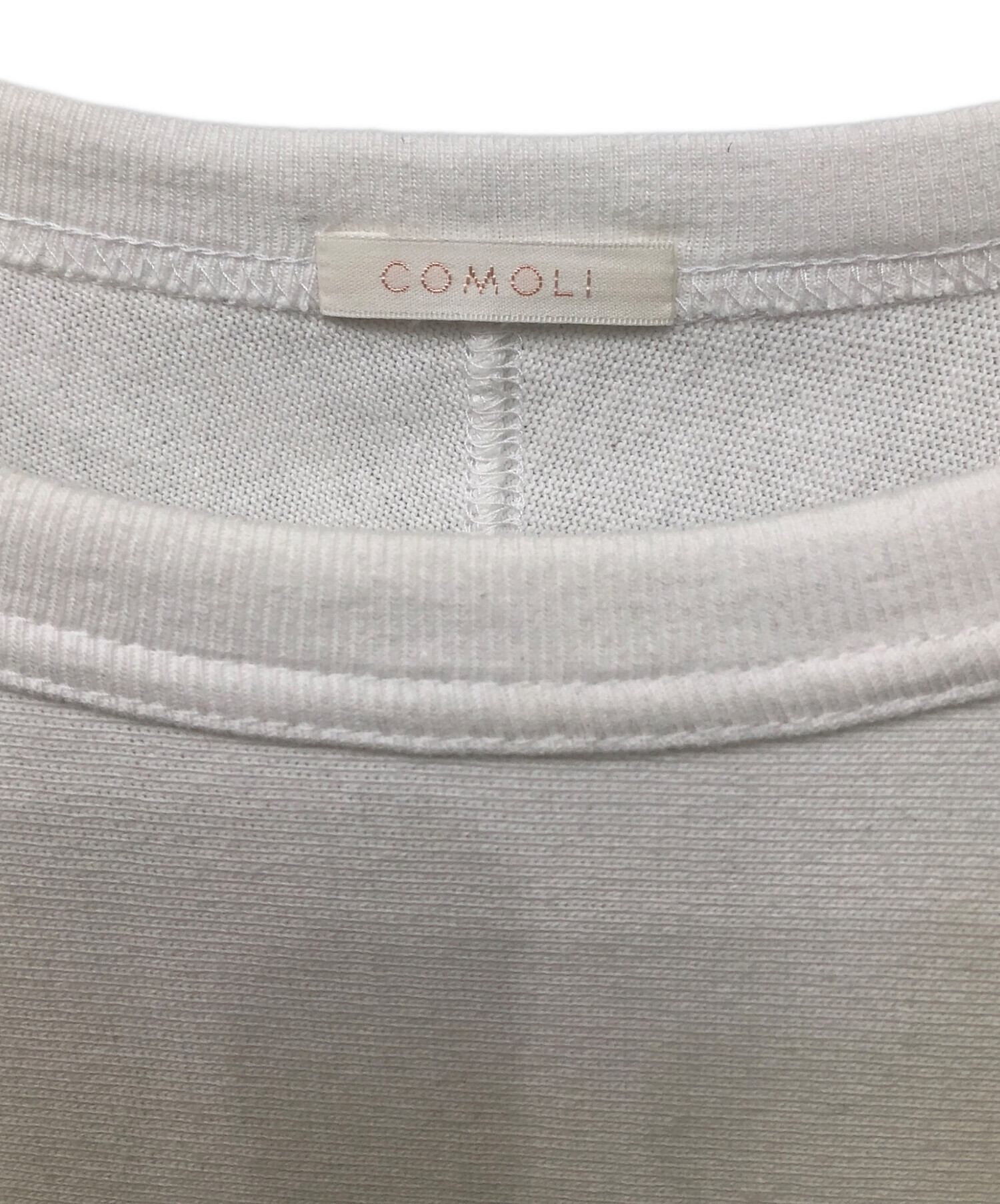 中古・古着通販】COMOLI (コモリ) フットボールTシャツ ホワイト