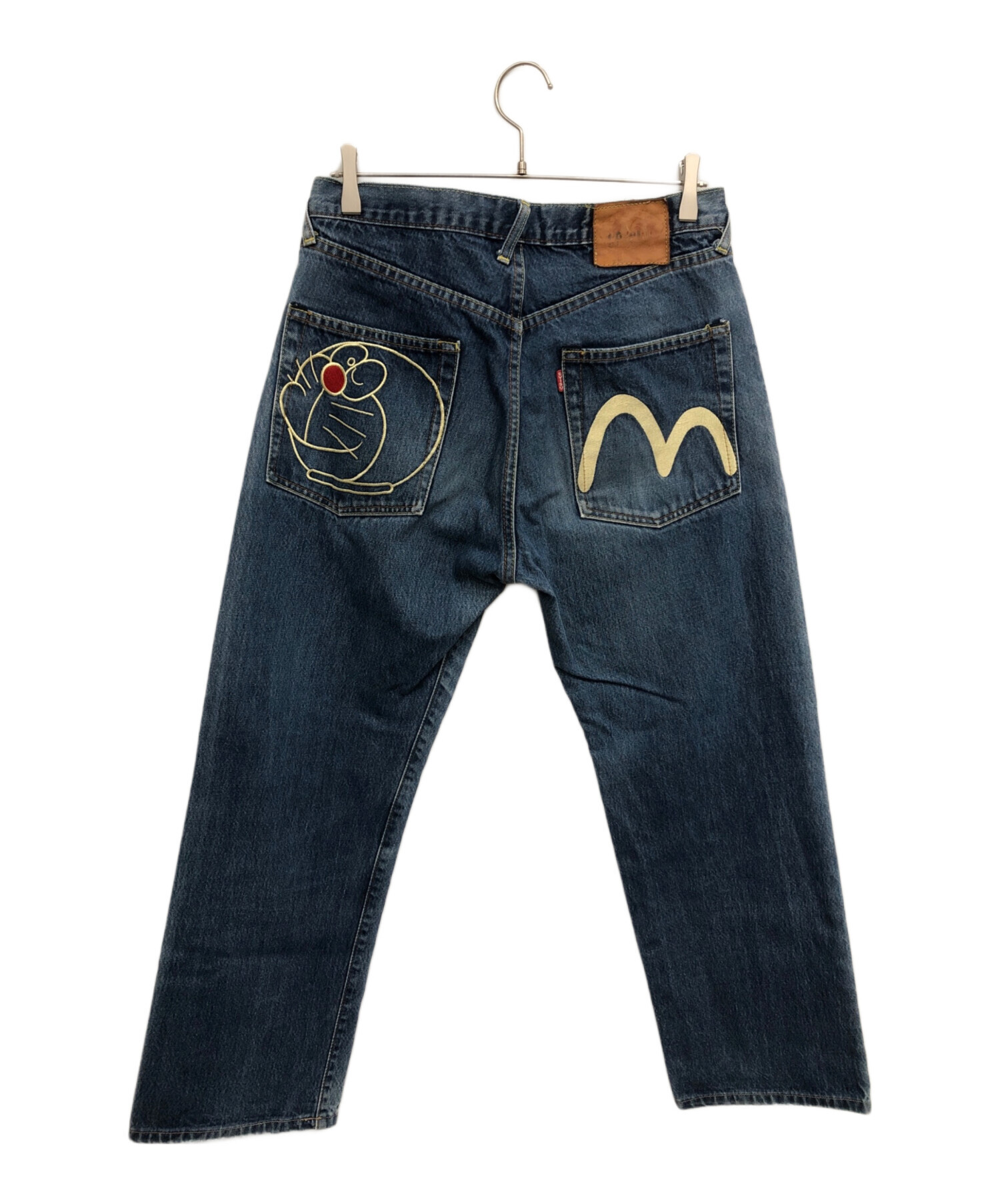 EVISUドラえもんロゴ デニムパンツ38×35 EVISUドラえもんロゴ デニム