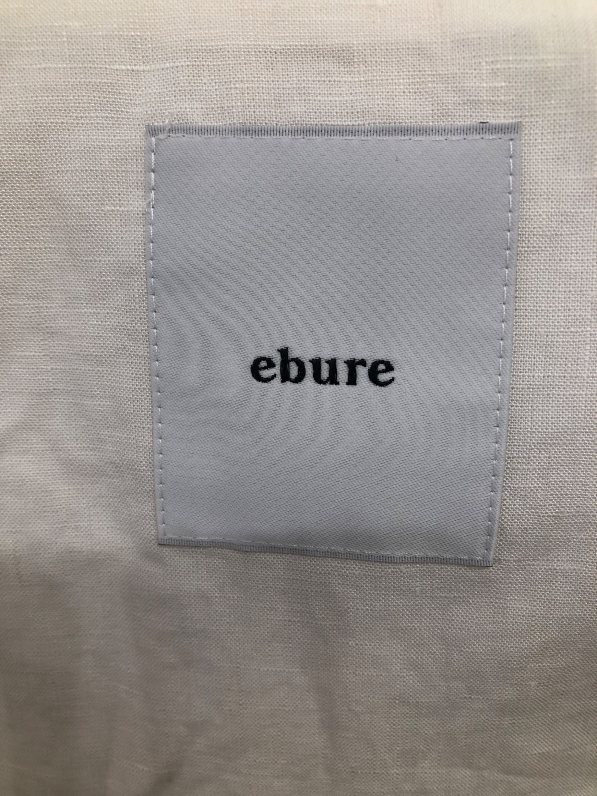 中古・古着通販】ebure (エブール) リネン ノースリーブワンピース