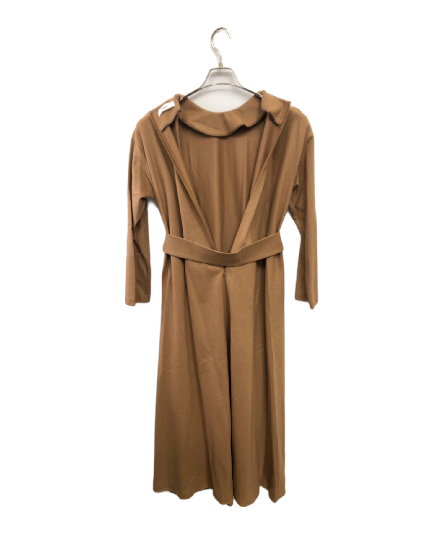 中古・古着通販】ebure (エブール) ウールワンピース ブラウン サイズ