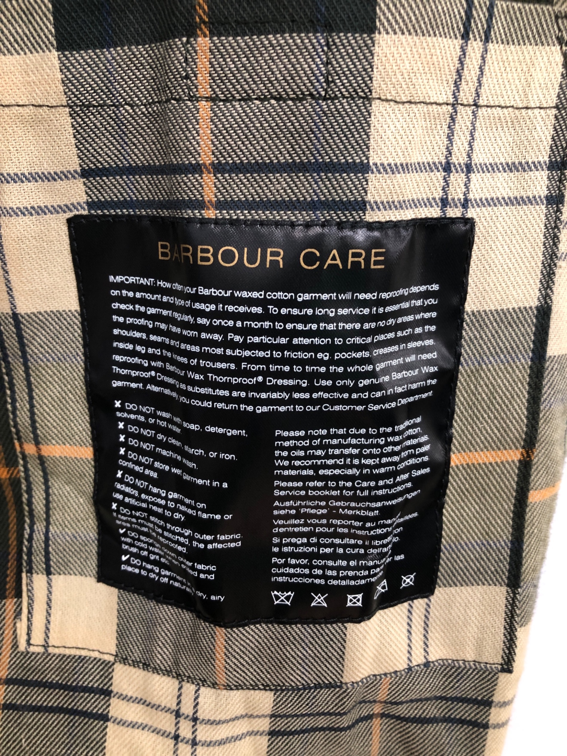 中古・古着通販】Barbour (バブアー) Barbour 6oz WAXD COTTON