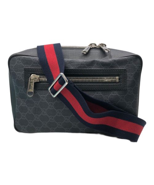 GUCCI ボディバッグ ネイビー　22日まで値下げ中 中古・古着通販】GUCCI (グッチ) GUCCI(グッチ) ボディーバッグ GG