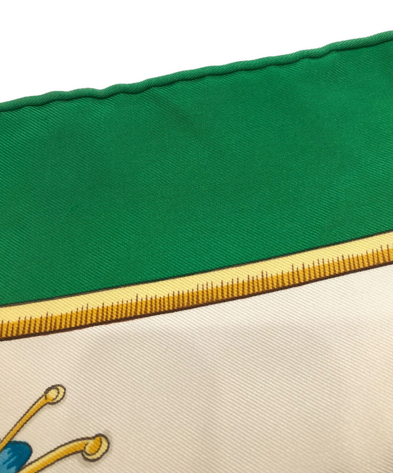 中古・古着通販】HERMES (エルメス) カレ90シルクスカーフ グリーン