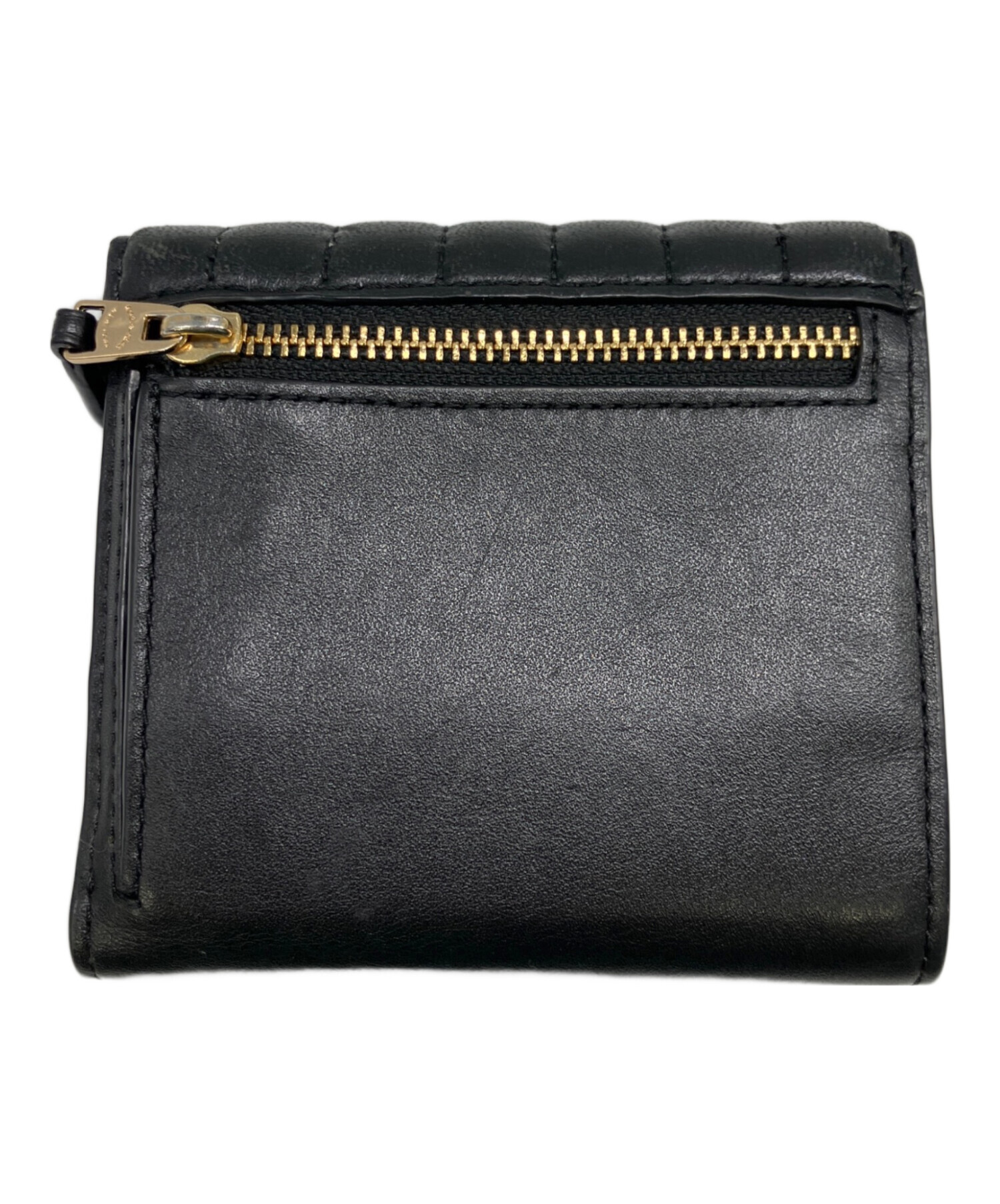 中古・古着通販】COACH (コーチ) 3つ折り財布 ブラック｜ブランド 