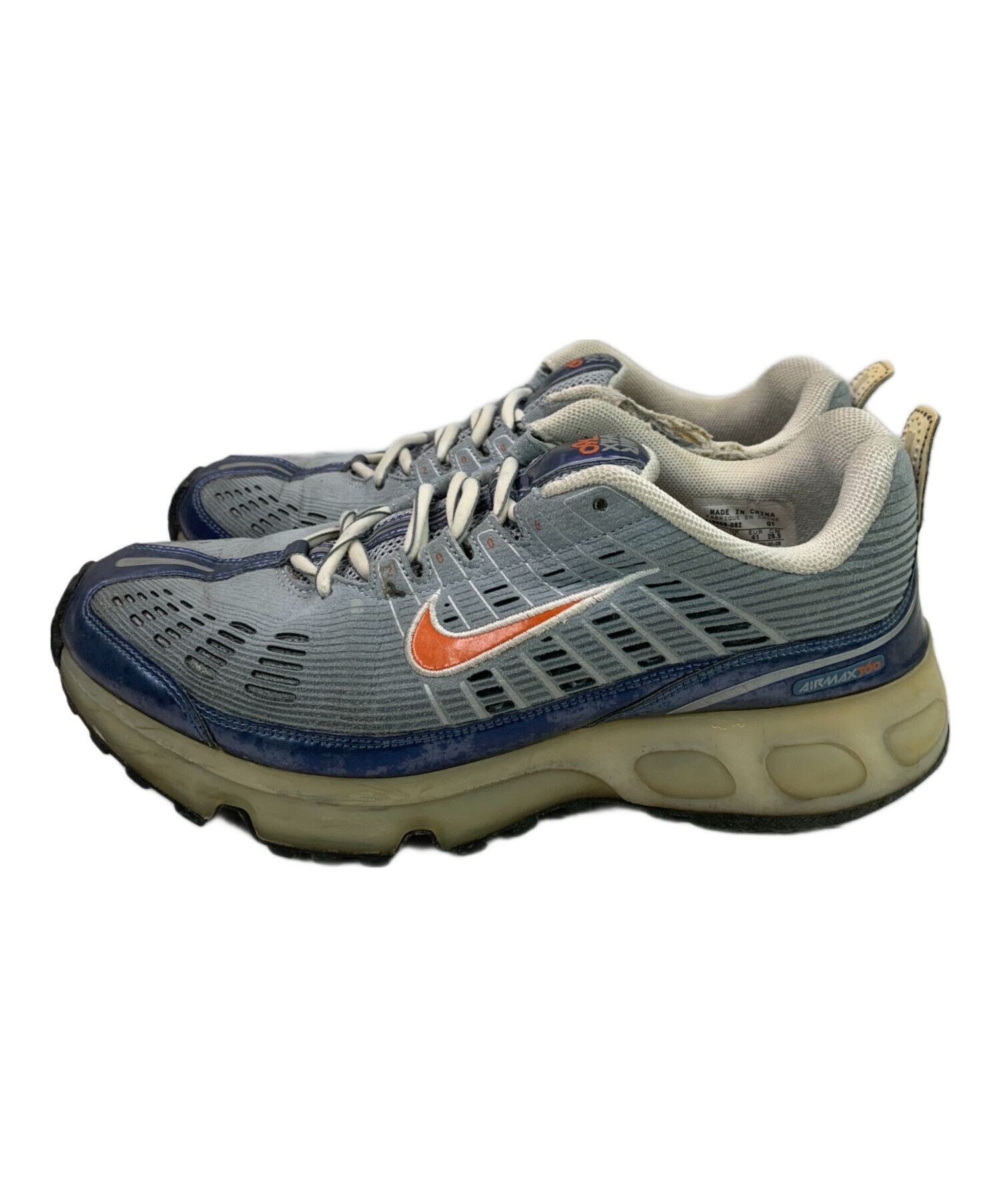 中古・古着通販】NIKE (ナイキ) AIR MAX 360 グレー×ブルー サイズ:US8 