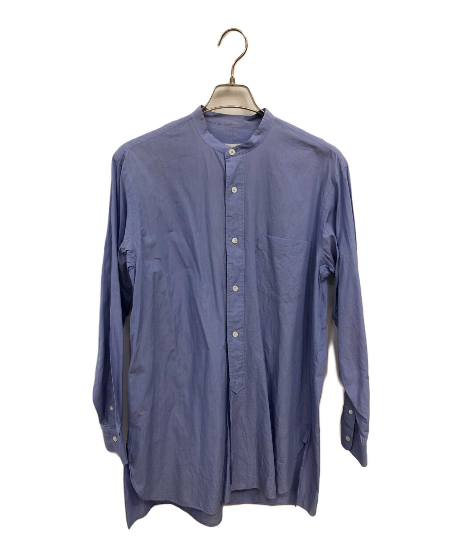 comoliシャツ サックス size2 （コモリ シャツ ネイビー サイズ2  