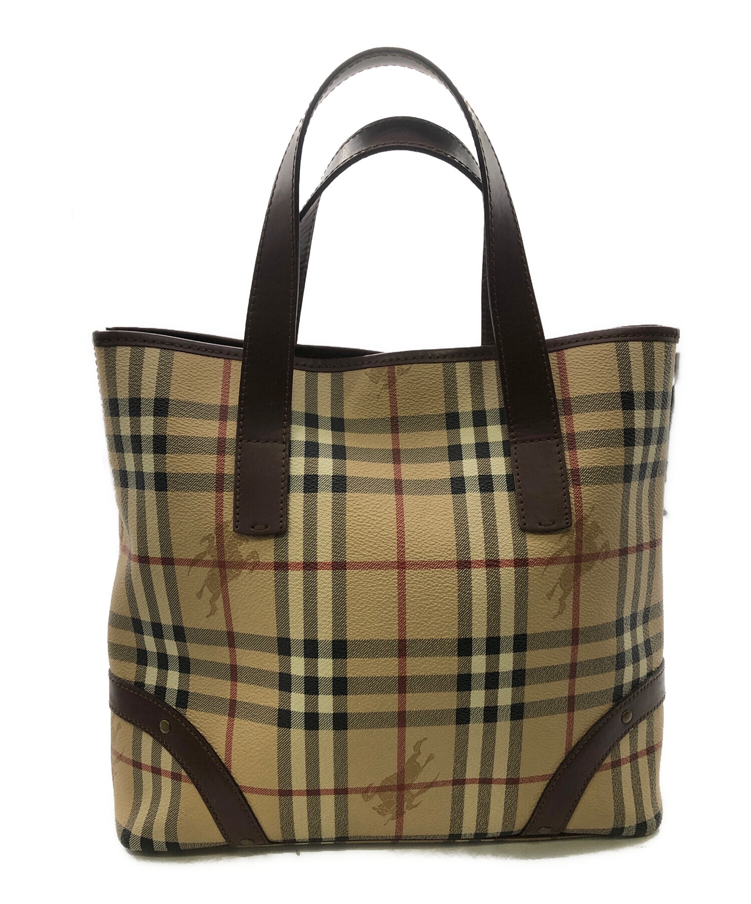 バーバリーロンドン トートバッグ ピンクベージュ ノバチェック