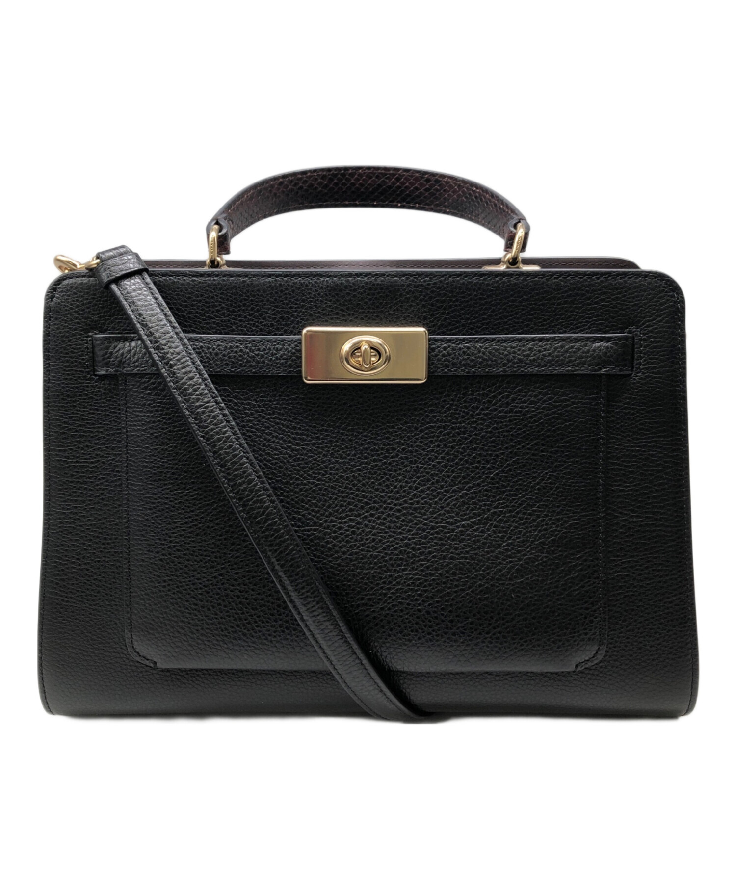 中古・古着通販】COACH (コーチ) 2WAYサッチェルバッグ レーンキャリー 