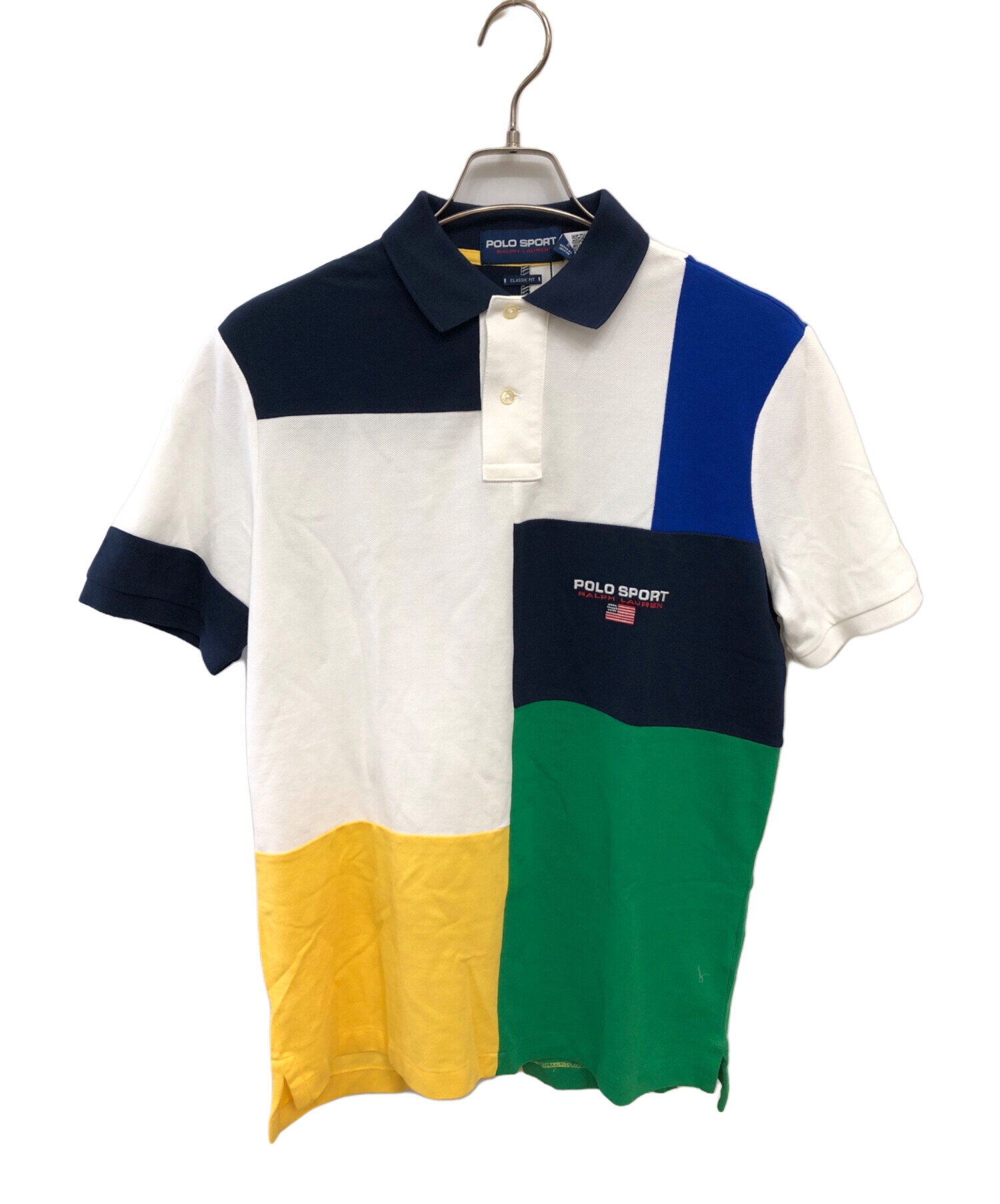 【USED・激レア90s】ポロスポーツ マルチカラー ポロシャツ  M 中古・古着通販】POLO SPORT (ポロスポーツ) 復刻版 クレイジー