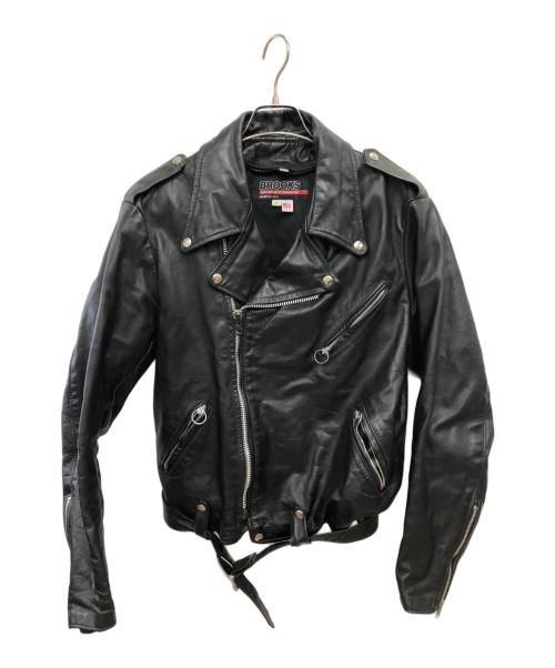 ビンテージブルックス2トーンライダース 中古・古着通販】BROOKS (ブルックス) ヴィンテージ ダブルライダース