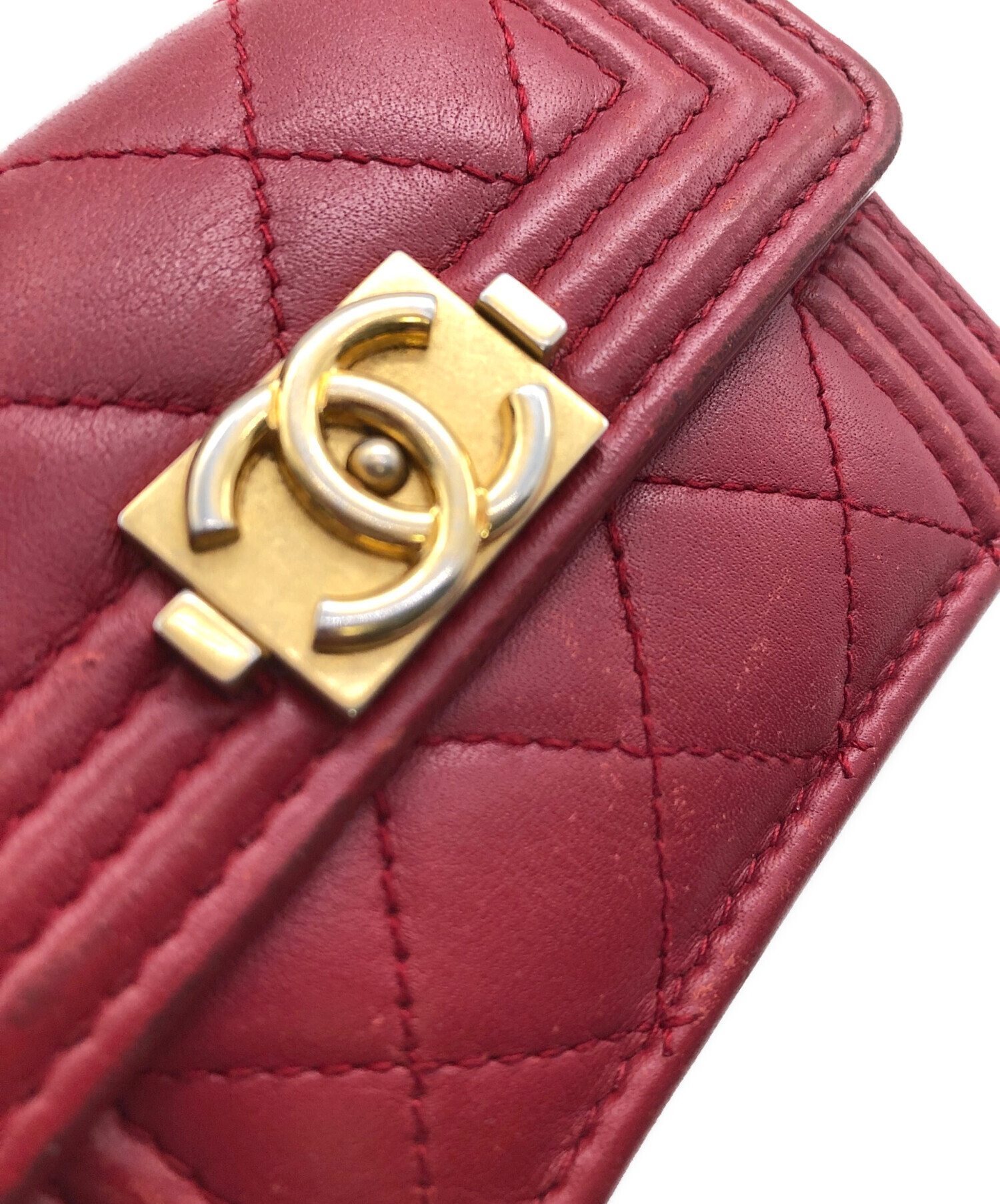 激レア❤️CHANEL❤️ヴィンテージ❤️ミニ財布❤️小銭入れ レッド 激