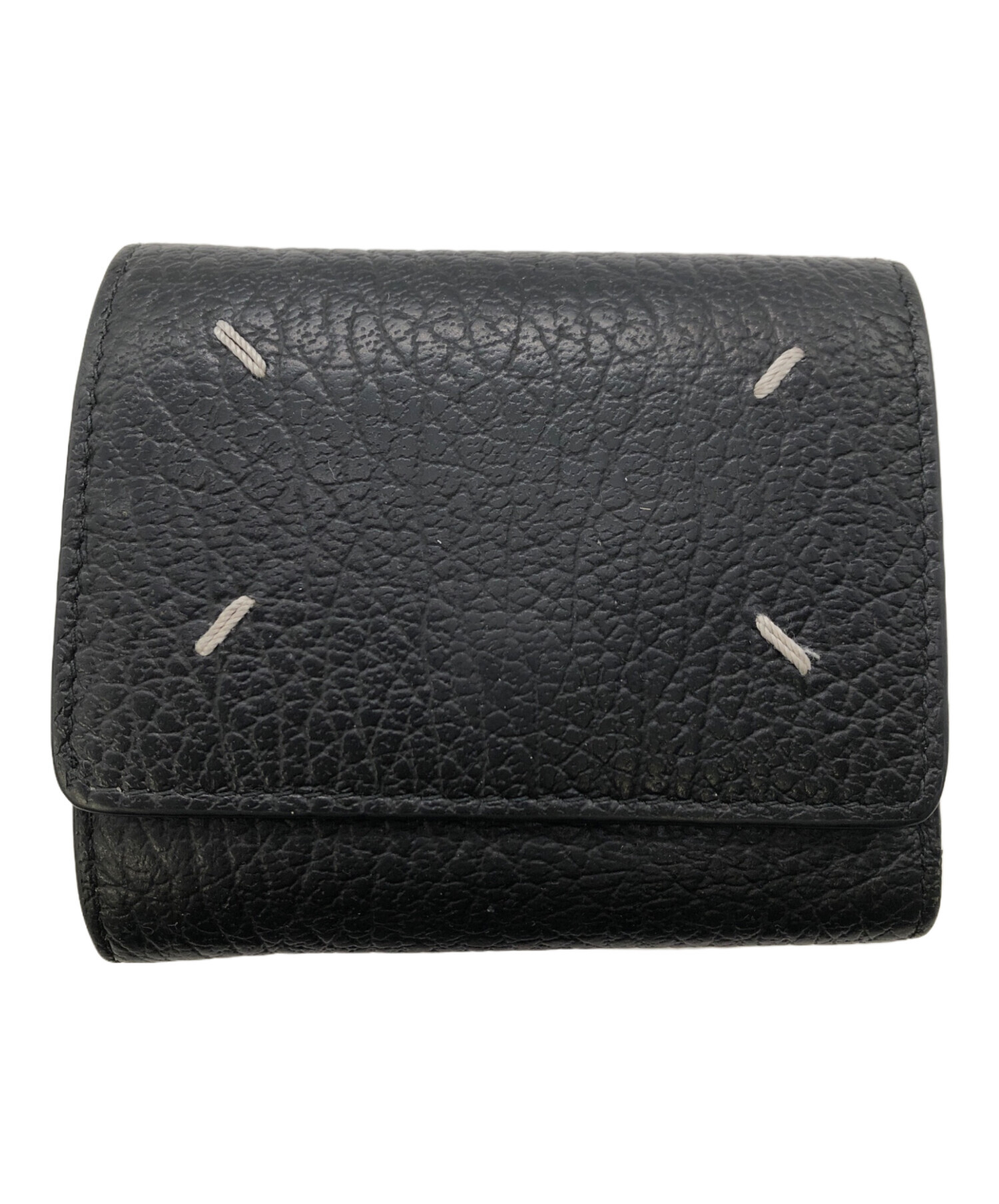 Maison Margiela] グレインレザースリーフォールドウォレット