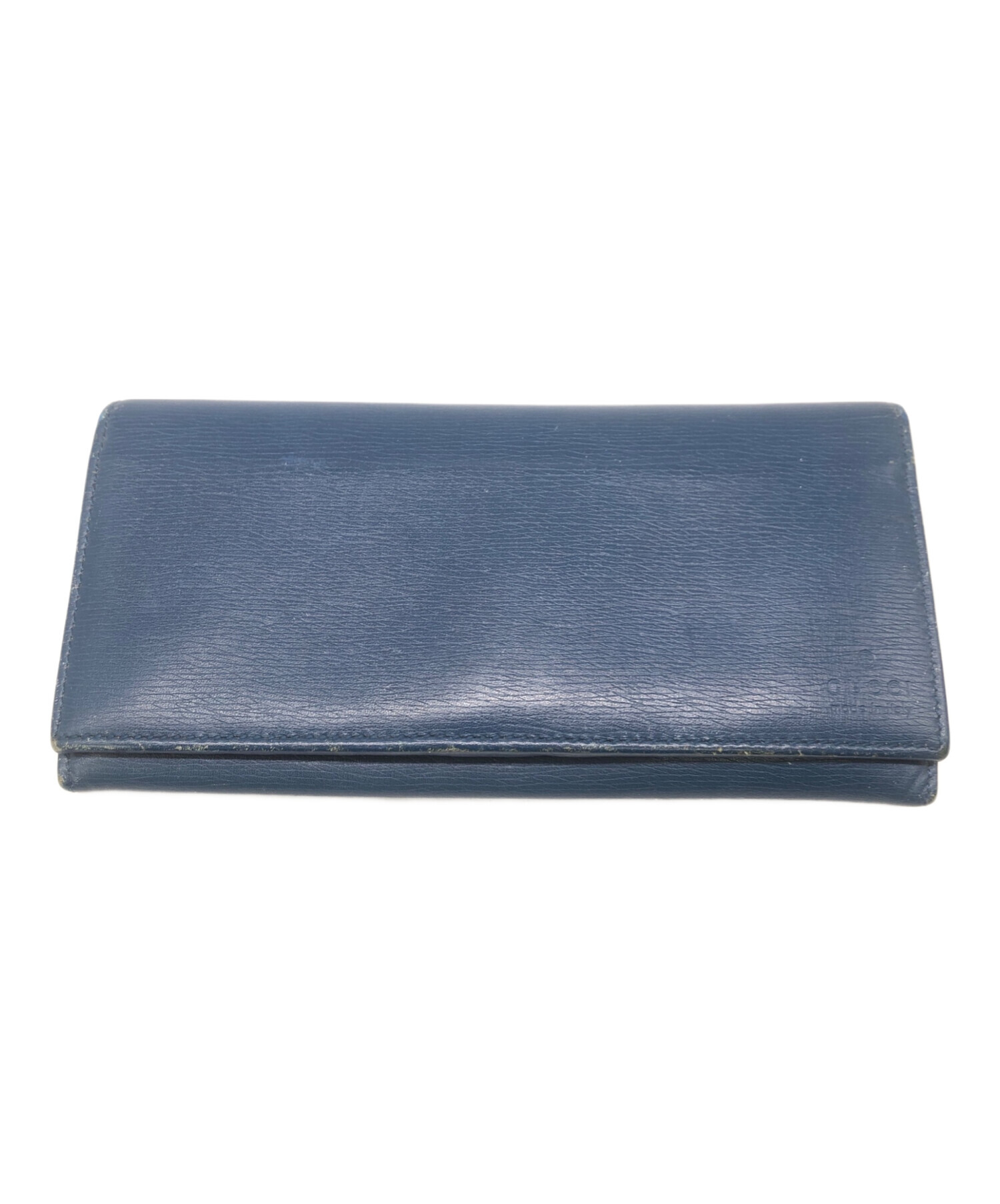 中古・古着通販】GUCCI (グッチ) 長財布／LONG WALLET ネイビー 