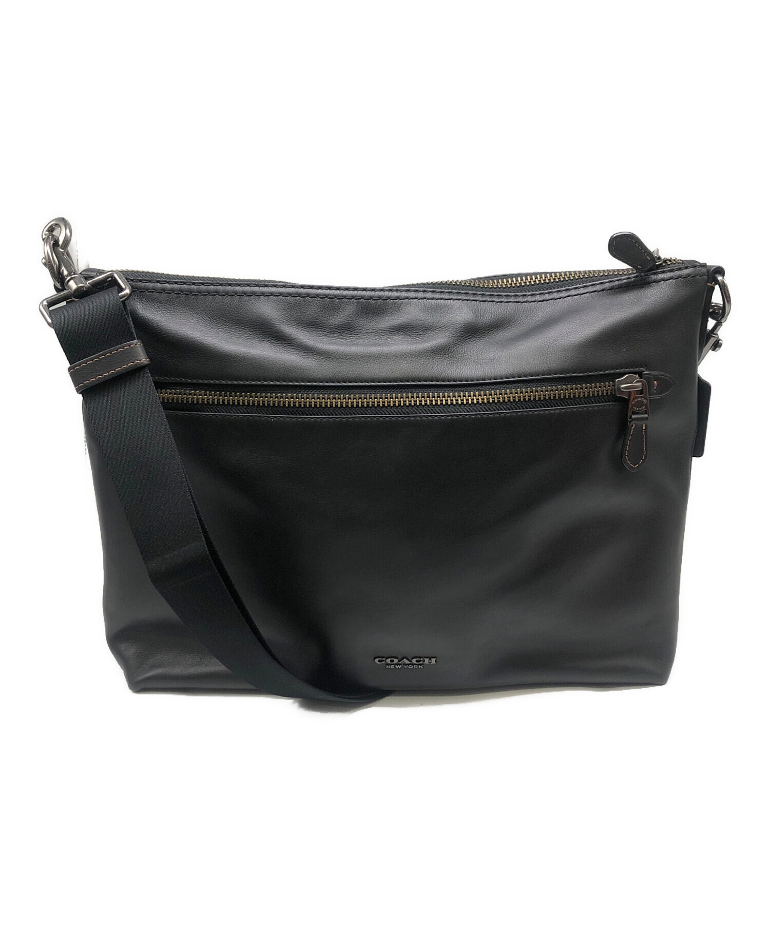 中古・古着通販】COACH (コーチ) ソフトレザーメッセンジャーバッグ 