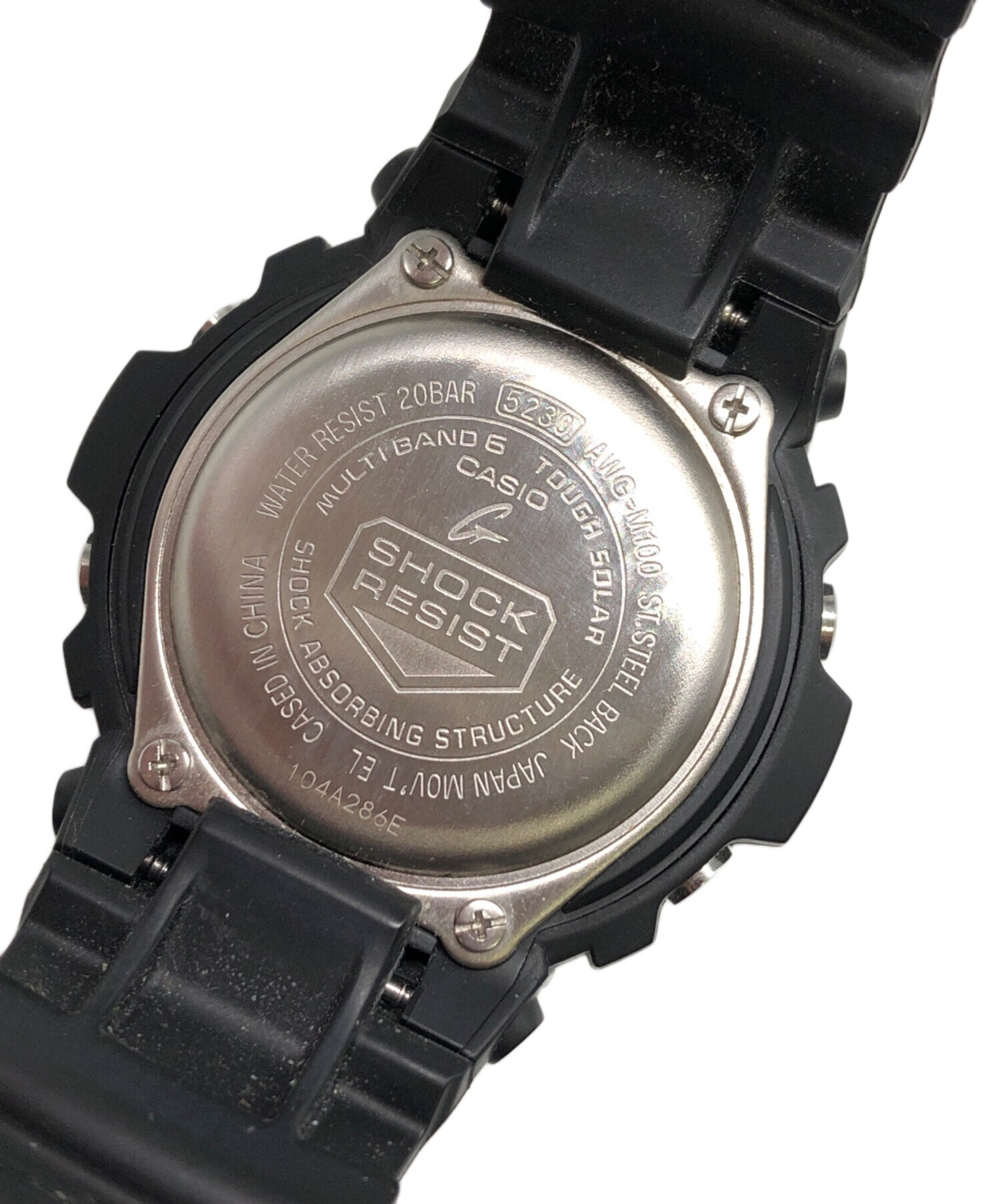 中古・古着通販】CASIO (カシオ) G-SHOCK AWG-M100 ブラック｜ブランド 