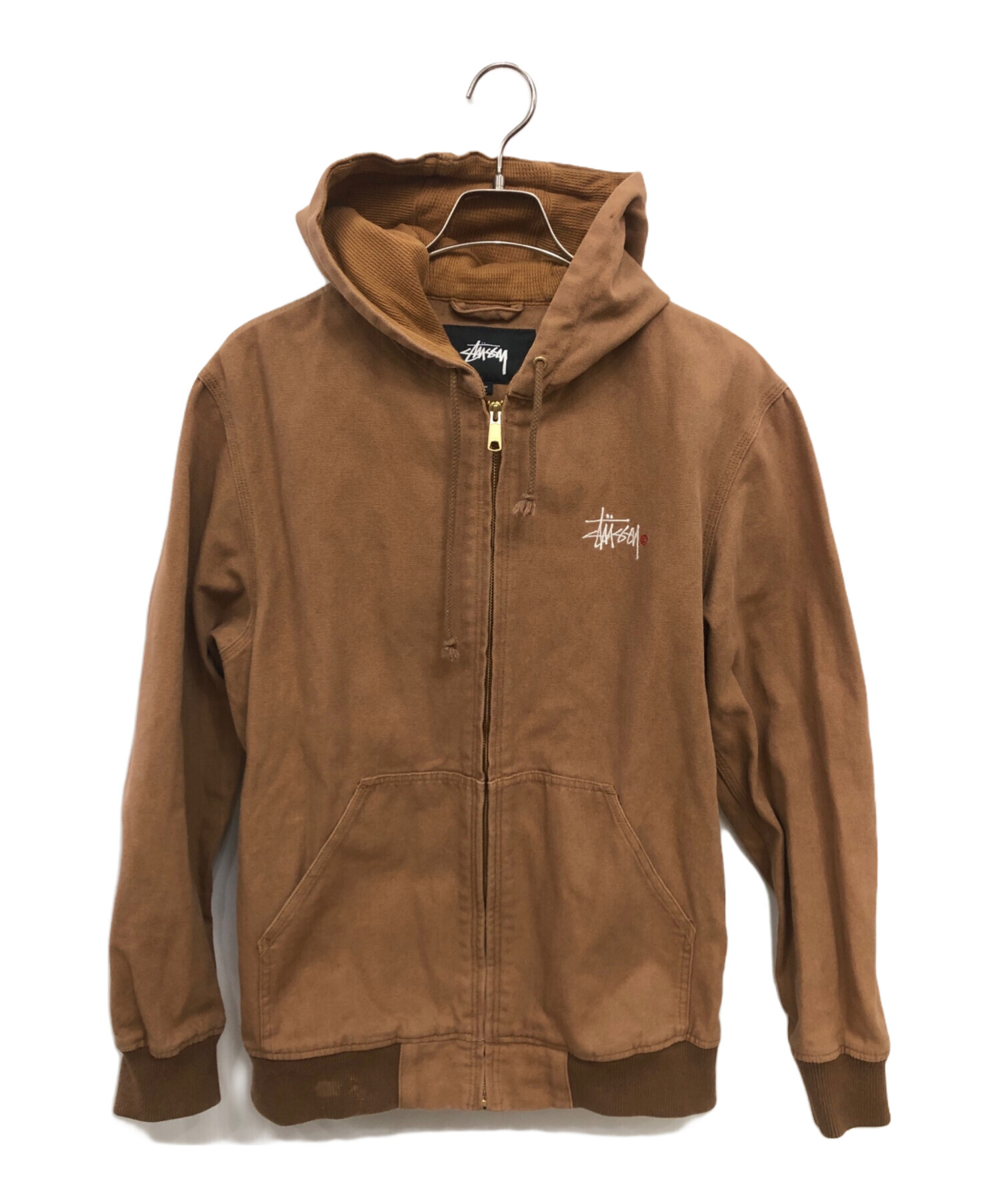 ジャケット・アウター stussy washed canvas shop jacket brown Washed Canvas Shop Jacket – Premier