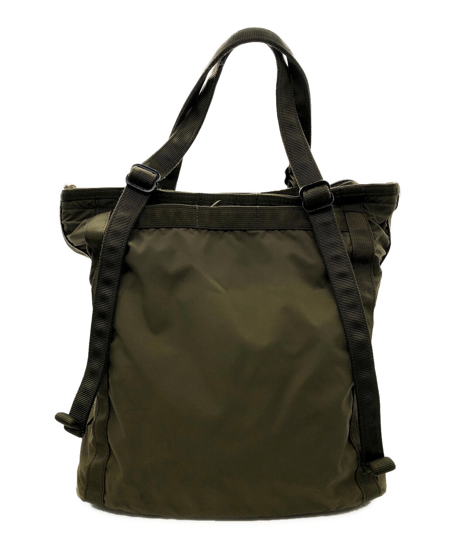 ブリーフィング トートバッグ ショットバゲット オリーブ 中古・古着通販】BRIEFING (ブリーフィング) ショットバケットMW／SHOT