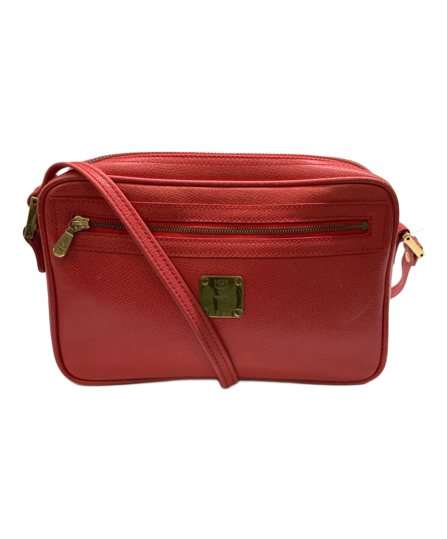 中古・古着通販】MCM (エムシーエム) ショルダーバッグ レッド 