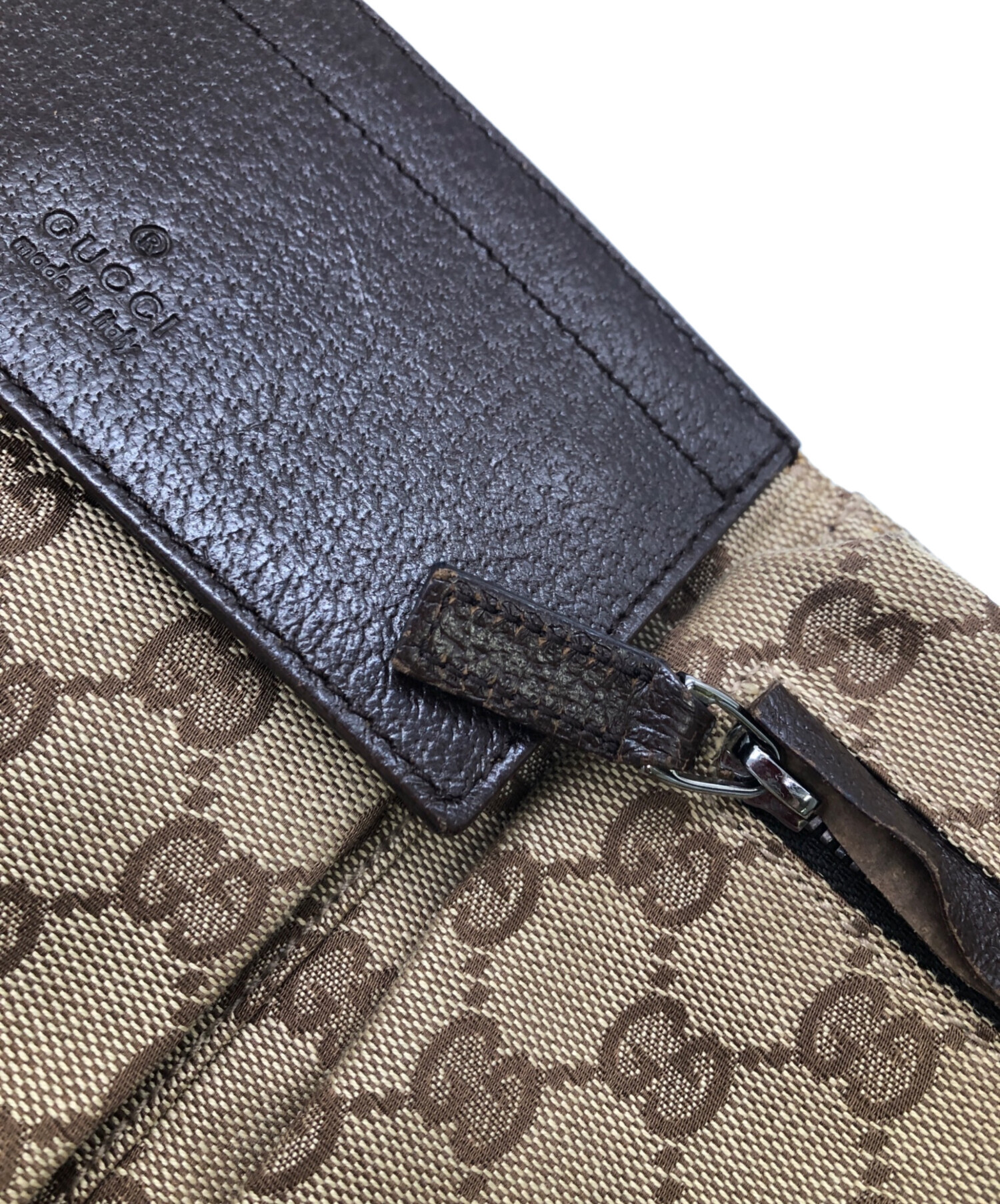 GUCCI ウエストポーチ GG 中古・古着通販】GUCCI (グッチ) GGキャンバス ウエストポーチ／GG