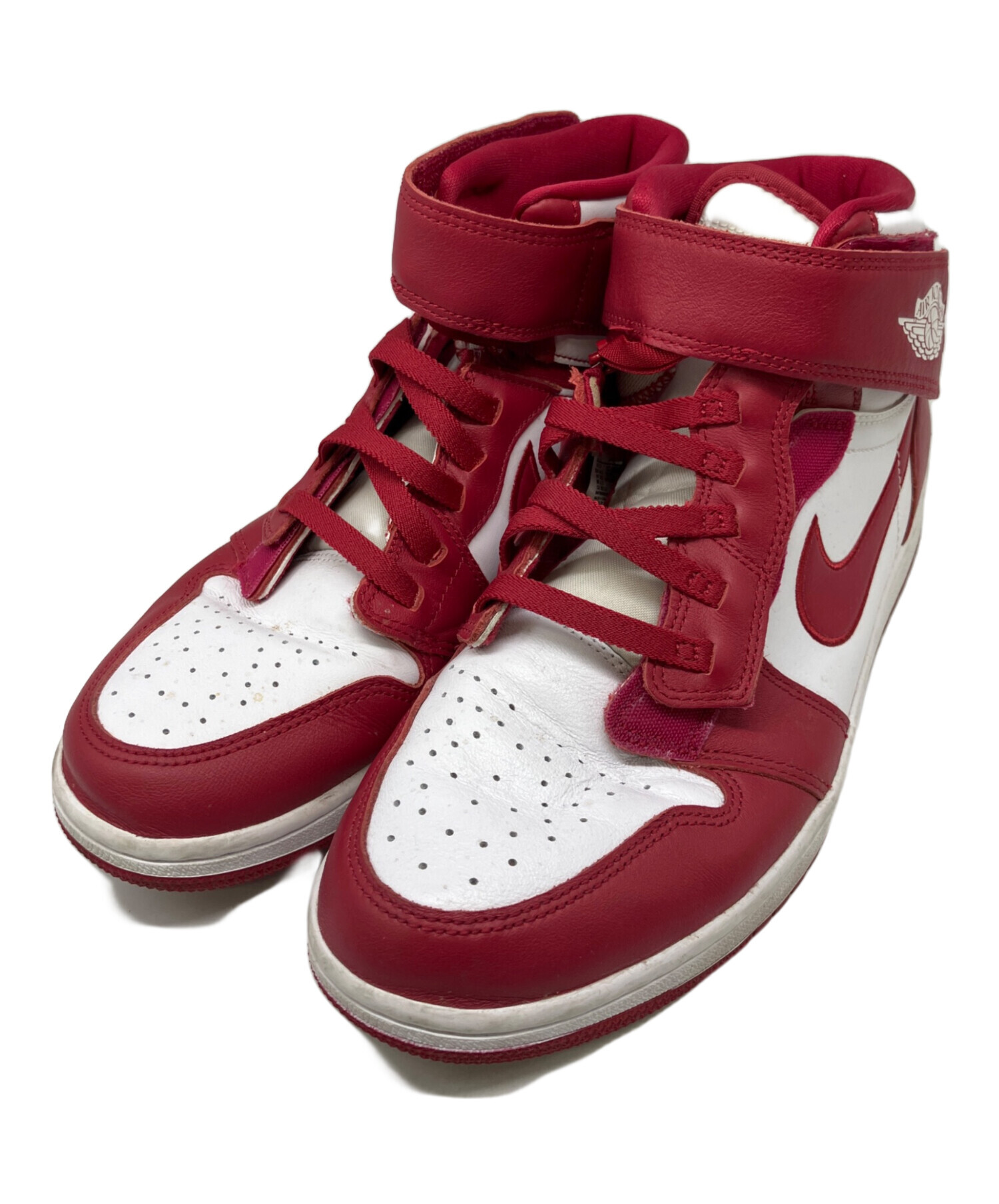 中古・古着通販】NIKE (ナイキ) ハイカットスニーカー レッド サイズ 