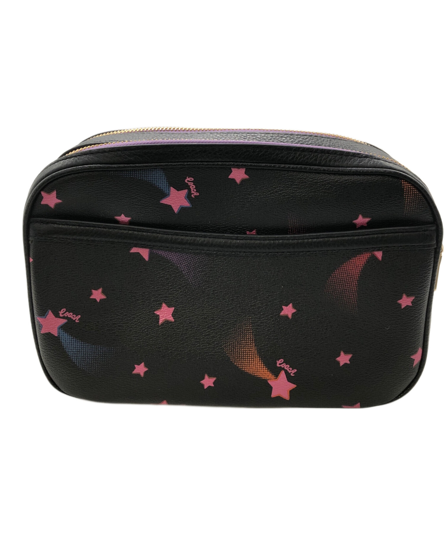 COACH ジェス クロスボディ ウィズ スター柄 ショルダーバッグ レザー 中古・古着通販】COACH (コーチ) ジェス ディスコスター プリント