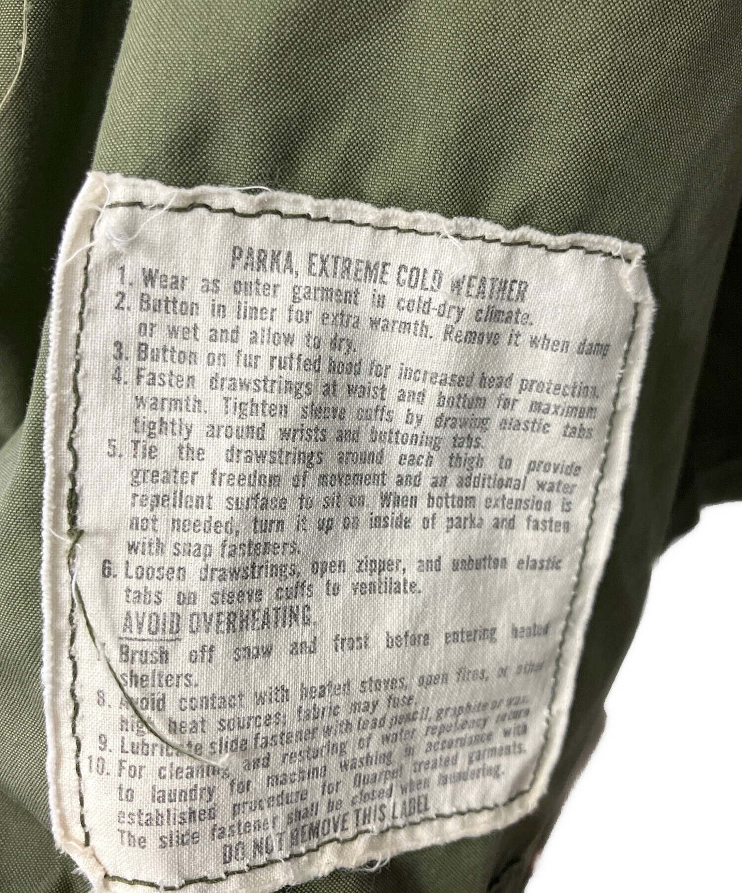 中古・古着通販】US ARMY 1973年納入 Mｰ65フィールドパーカ ウィン