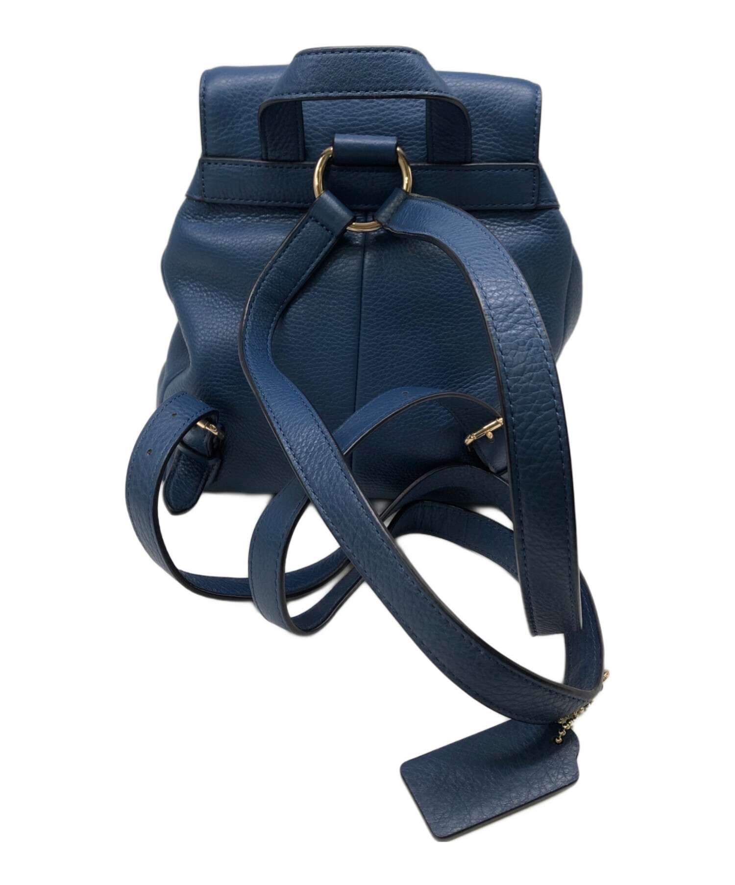 COACH ビリー レザー リュック バックパック スカイブルー COACH コーチリュックMini Billie Backpack 黒
