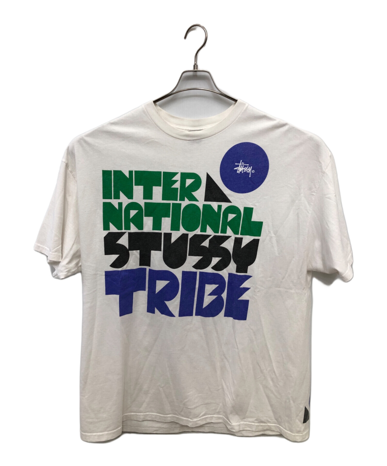 中古・古着通販】stussy (ステューシー) 半袖Tシャツ ホワイト サイズ 中古・古着通販】stussy (ステューシー) 半袖Tシャツ ホワイト サイズ