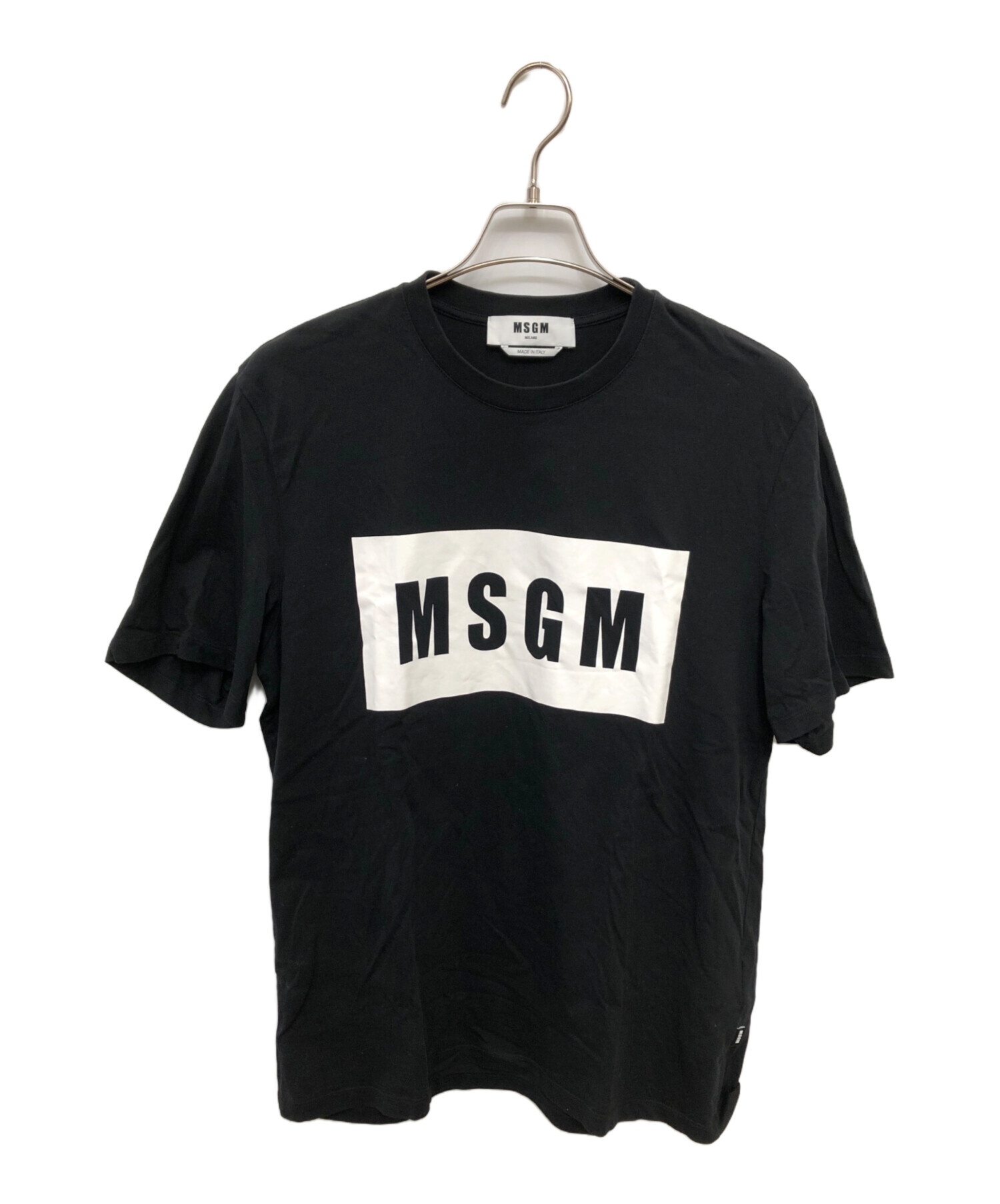中古・古着通販】MSGM (エムエスジーエム) ロゴプリントTシャツ 