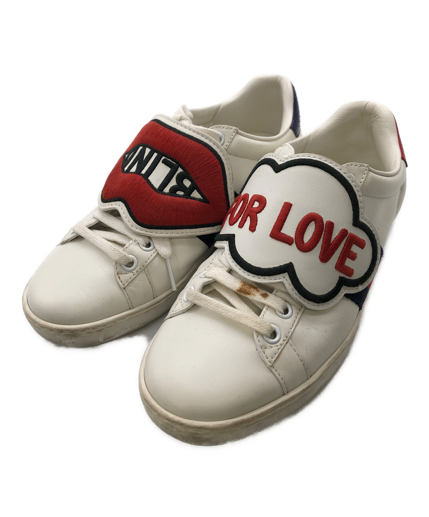 中古・古着通販】GUCCI (グッチ) スニーカー ホワイト サイズ:36 