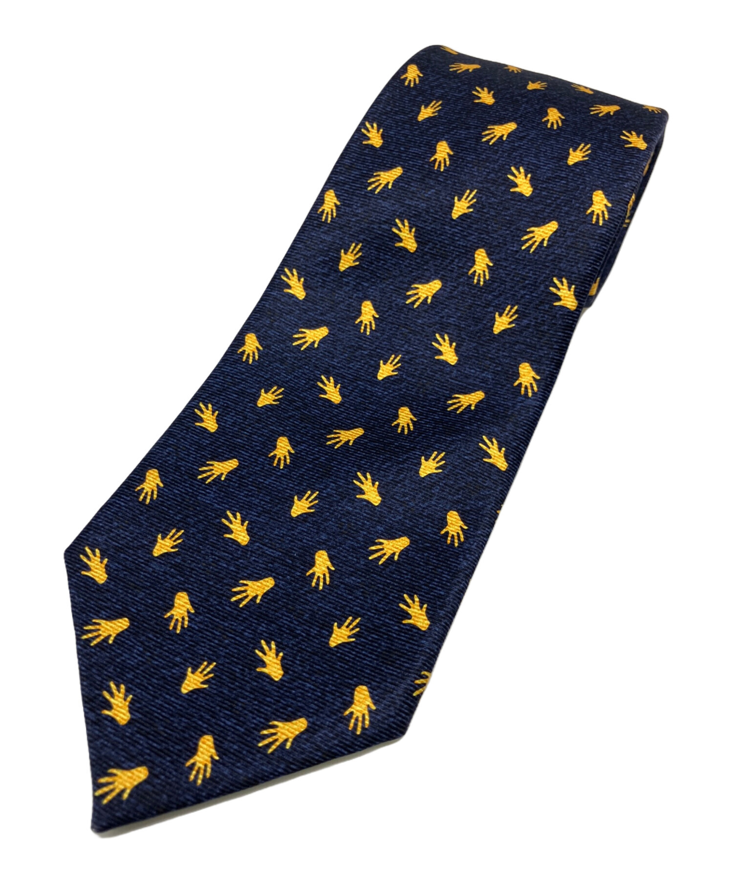 新品正規品 BVLGARI ブルガリ シルクネクタイ ブラック 紳士 サーカス柄 中古・古着通販】BVLGARI (ブルガリ) シルクネクタイ ネイビー サイズ