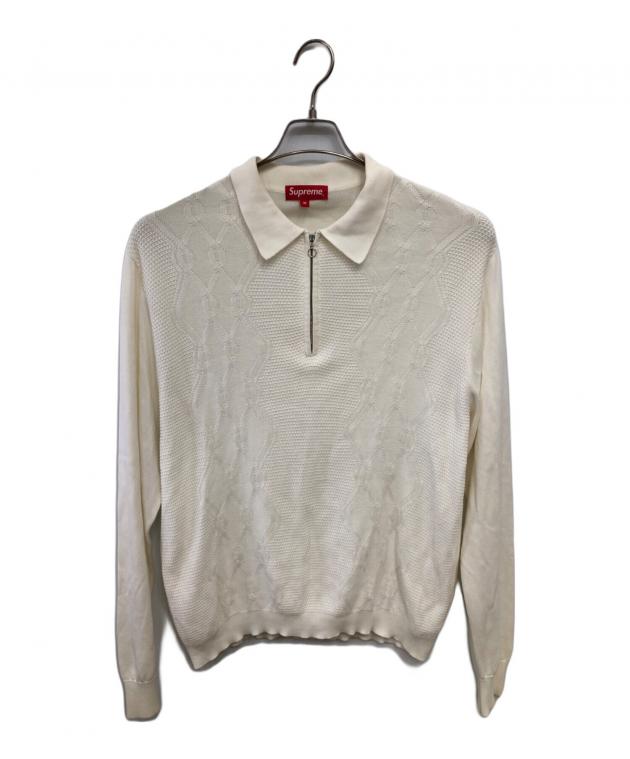 中古・古着通販】SUPREME (シュプリーム) ZIP UP POLO KNIT／ジップ