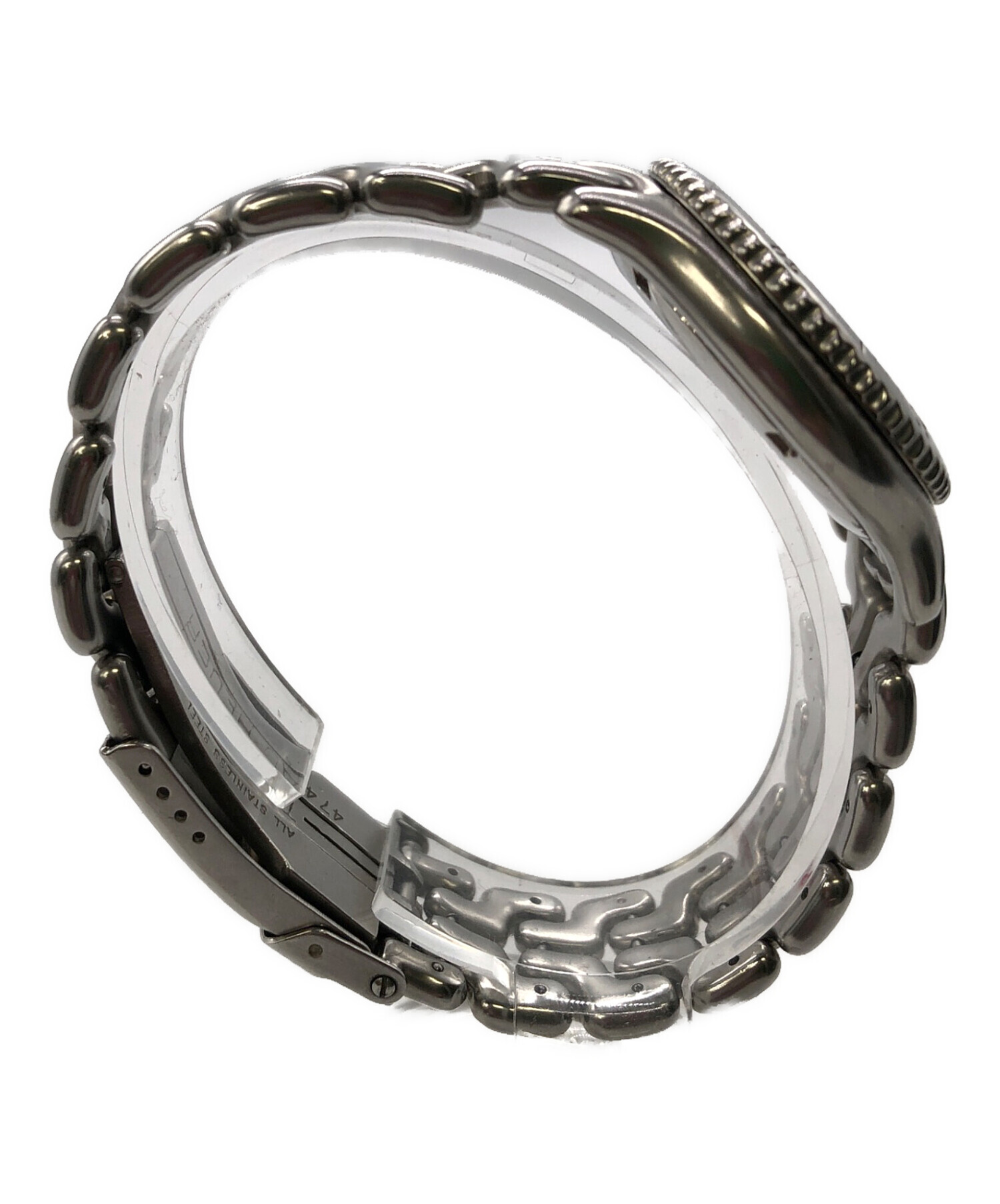 タグホイヤー S99.008 セル SS クリーム シルバー クオーツ 腕時計 1045【中古】TAG HEUER TAG Heuer - 【本物保証】 保付 タグホイヤー TAG HEUER セル