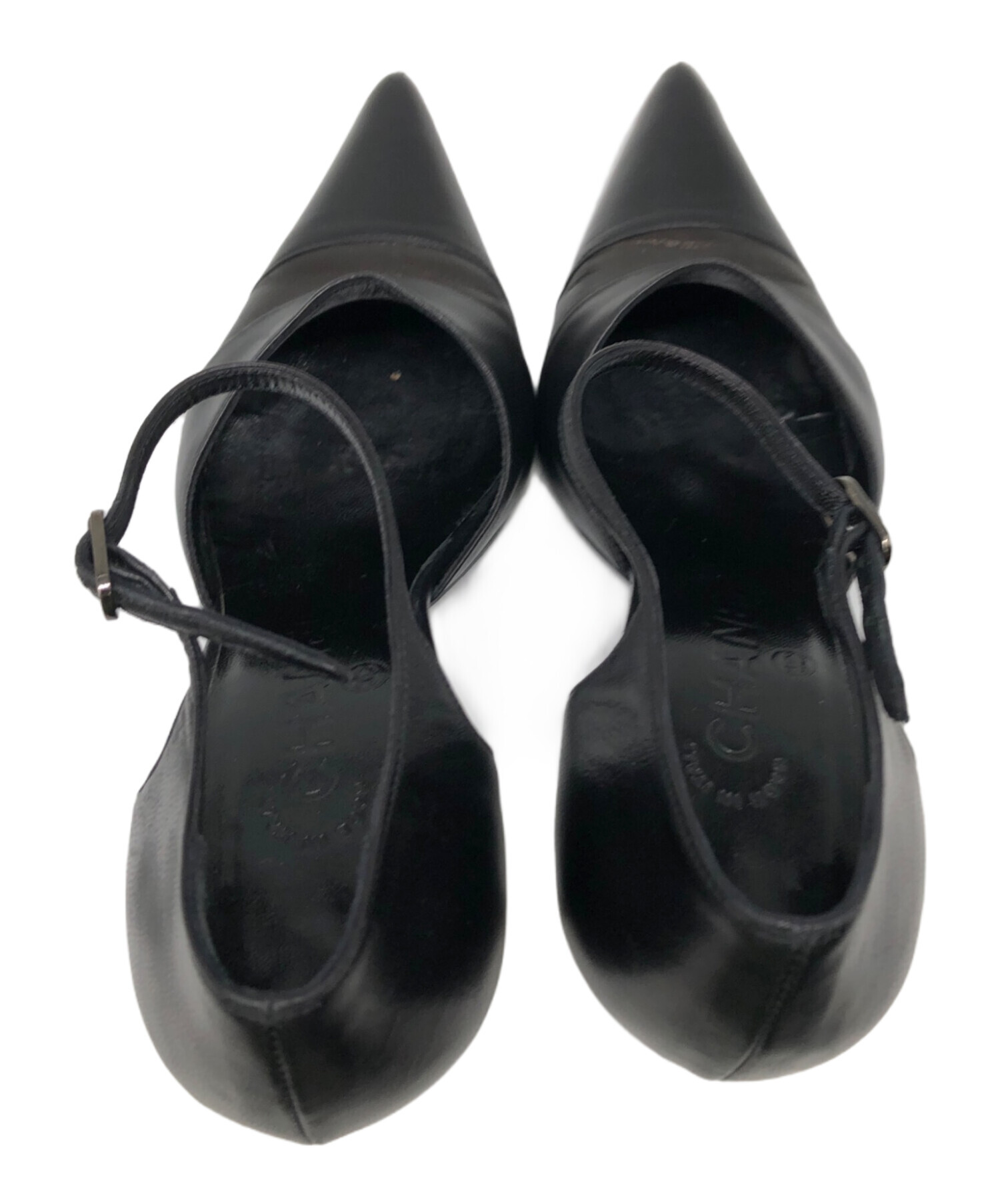 中古・古着通販】CHANEL (シャネル) アンクルストラップパンプス