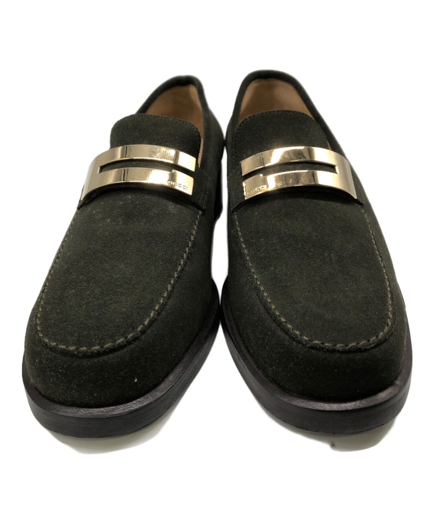 中古・古着通販】GUCCI (グッチ) SUEDE LOAFER／スエードローファー 