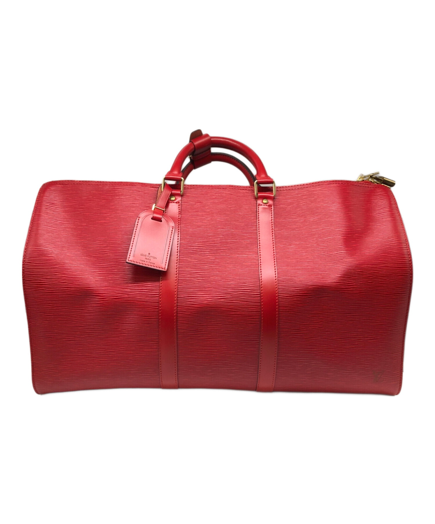 LOUIS VUITTON エピ キーポル 50 ボストンバッグ 中古・古着通販】LOUIS VUITTON (ルイ ヴィトン) エピ キーポル