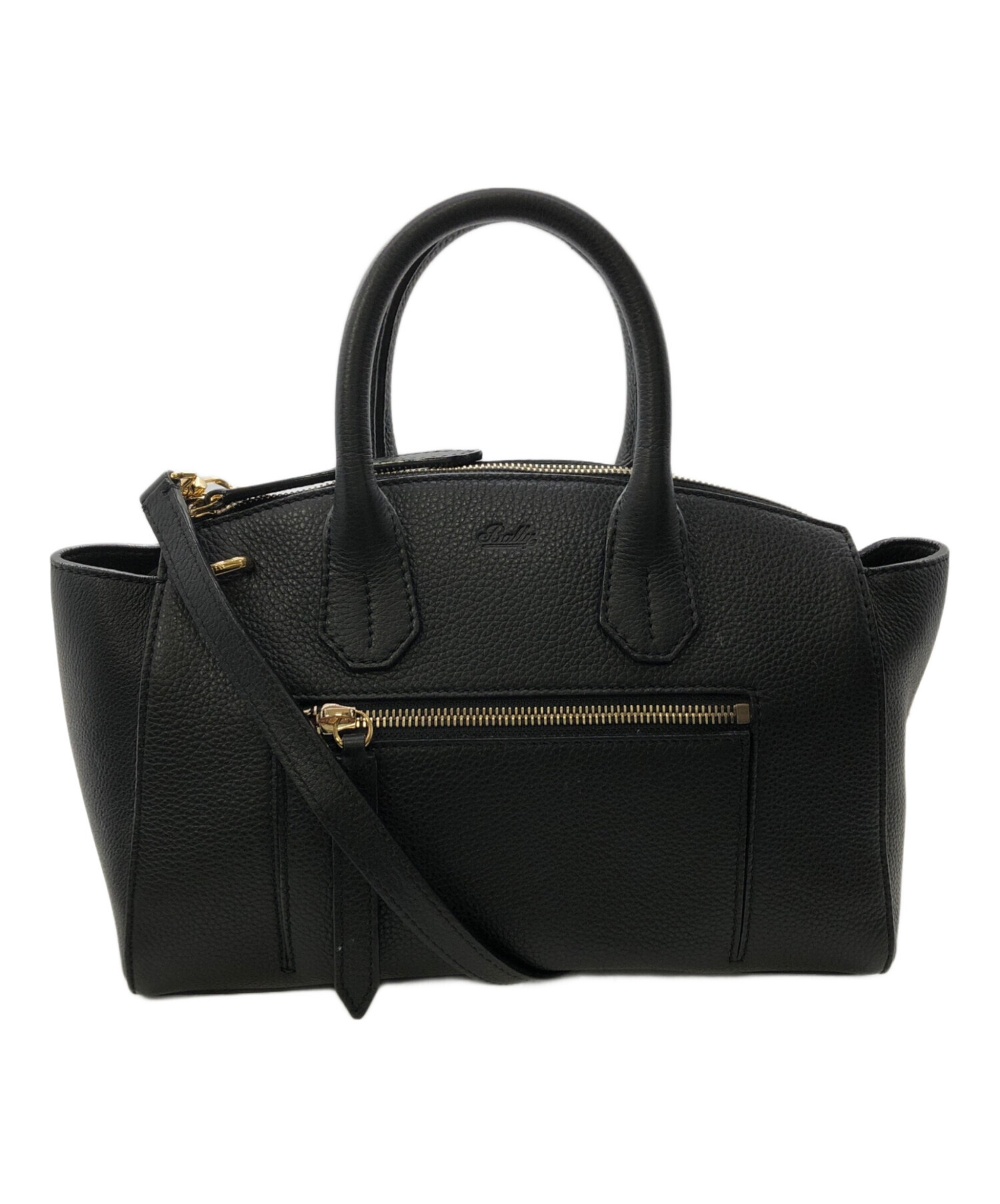 【美品】BALLY SOMMET ソメット ハンドバッグ ブラックSM 中古・古着通販】BALLY (バリー) SOMMET ZIP SM／ソメ ジップ SM