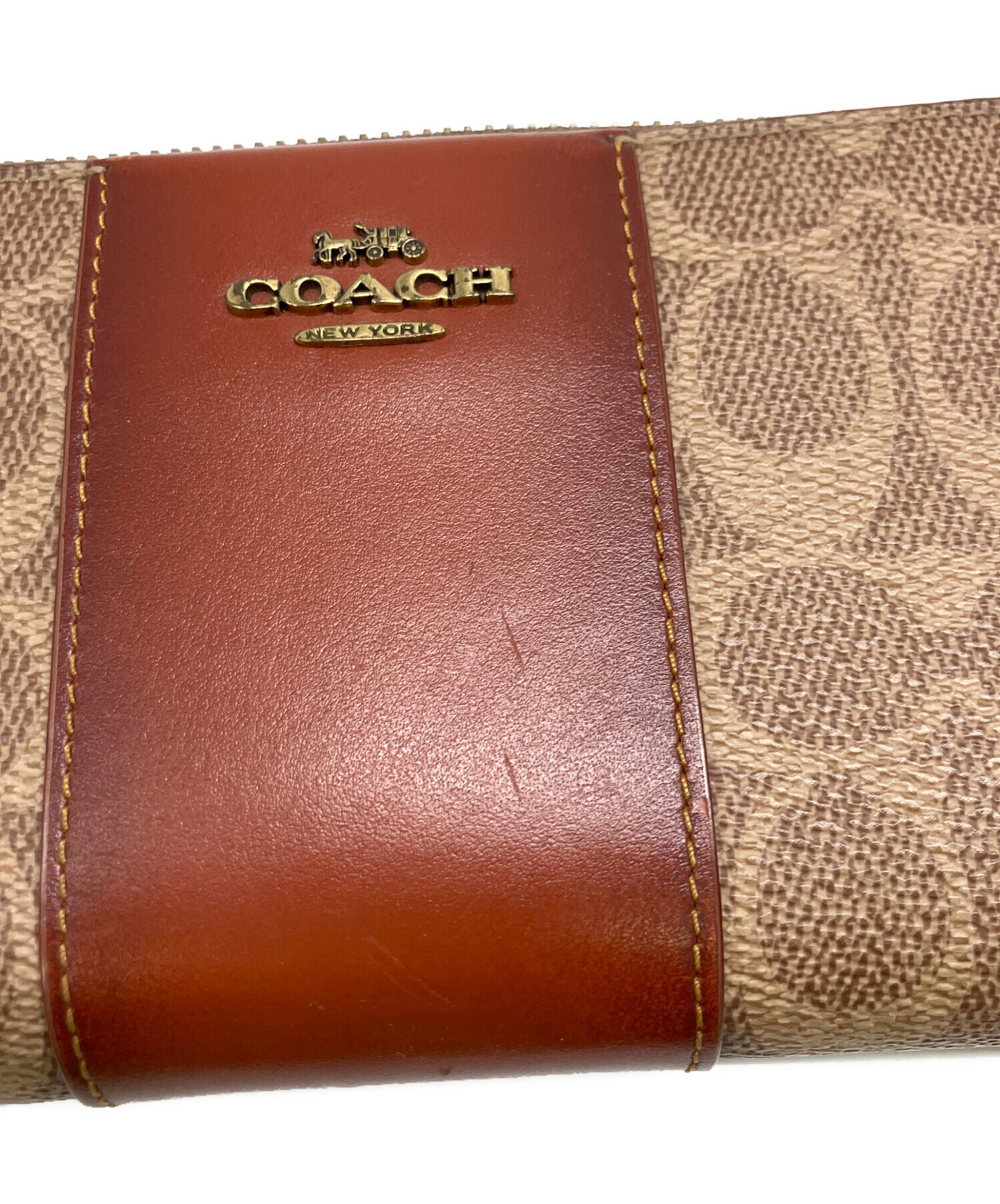 中古・古着通販】COACH (コーチ) 長財布 ブラウン｜ブランド・古着通販 
