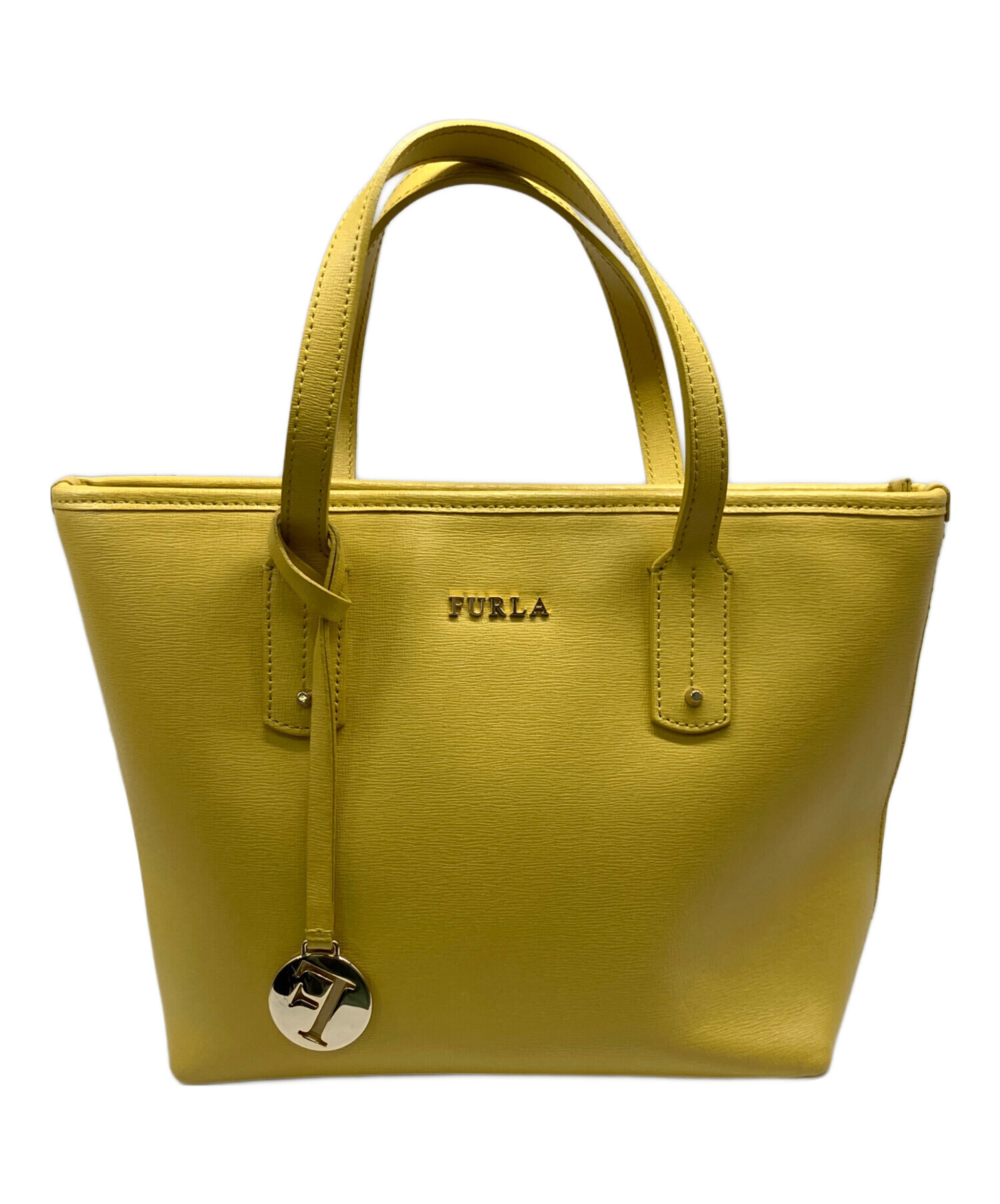 中古・古着通販】FURLA (フルラ) ショルダーバッグ イエロー 中古・古着通販】FURLA (フルラ) ショルダーバッグ イエロー
