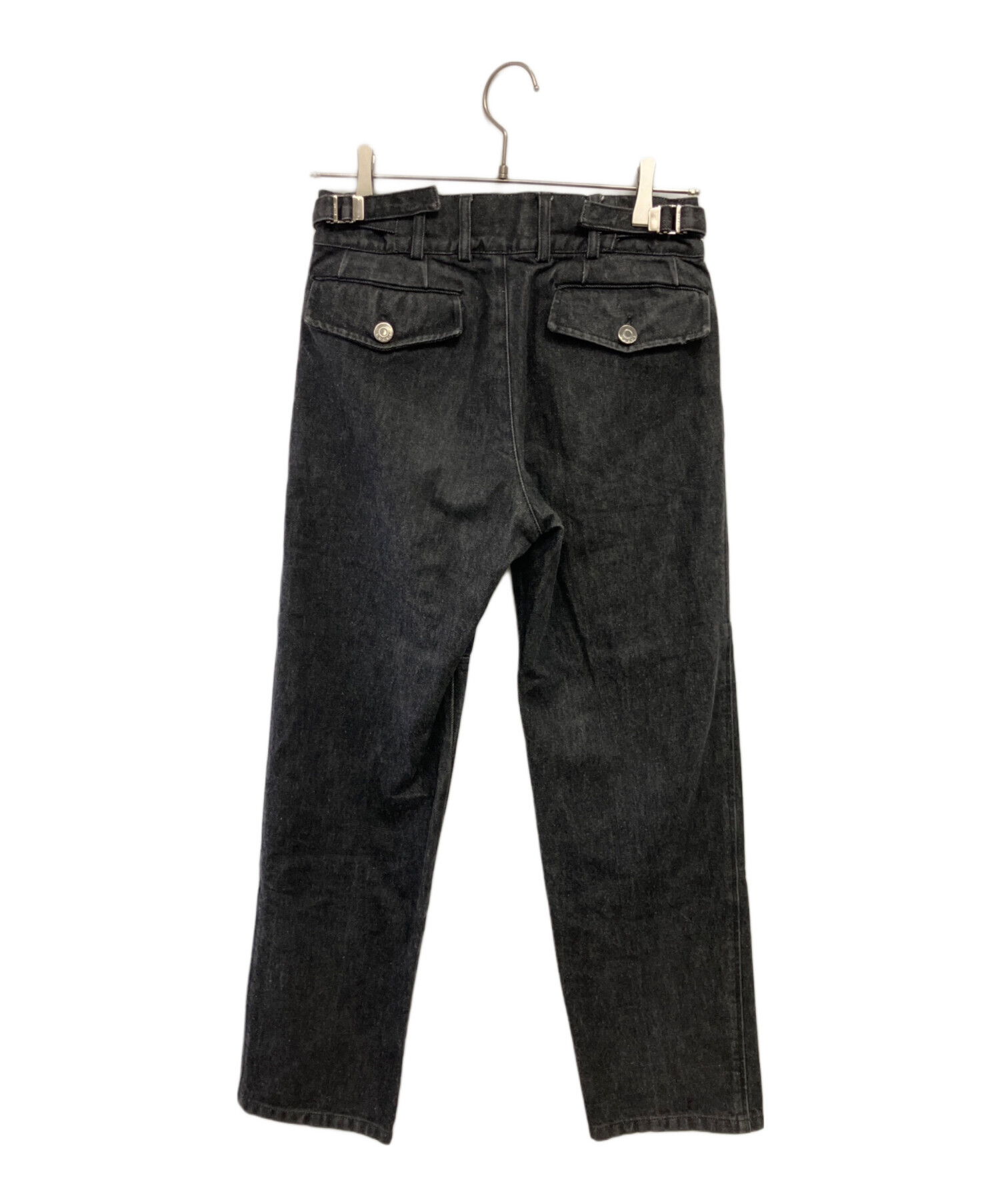 GUCCI ダークグレー 50 デニムパンツ 中古・古着通販】GUCCI (グッチ) ダブルシンチバックタックデニム