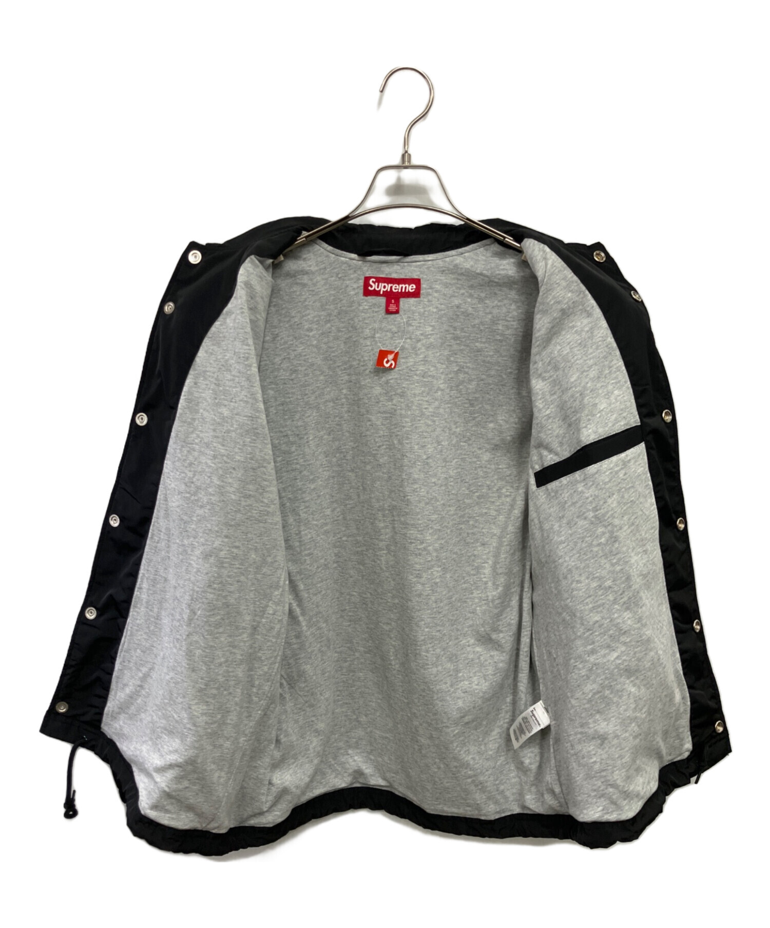 Supreme ブラック コーチジャケット 中古・古着通販】SUPREME (シュプリーム) コーチジャケット