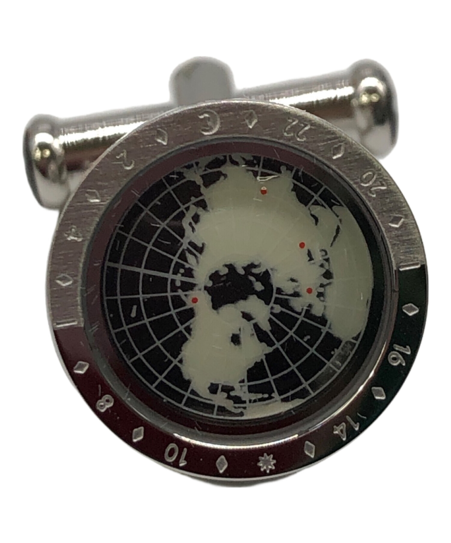 MONTBLANC カフリンクス 1858 ジオスフェール 中古・古着通販】MONTBLANC (モンブラン) 1858 ジオスフェール カフス