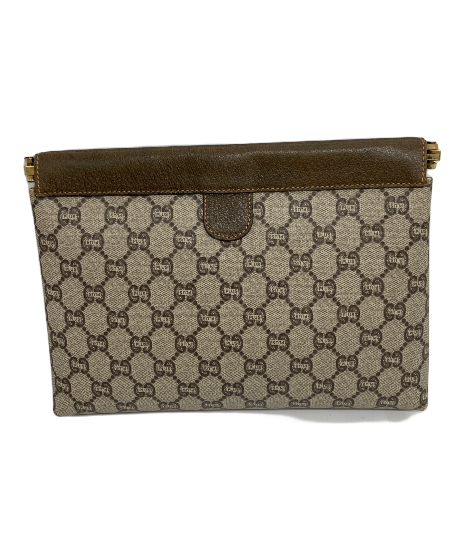 GUCCI Plusグッチプラス セカンドバッグ クラッチ GG柄 PVCレザー GUCCIPLUS グッチプラス セカンドバッグ オールドグッチ 美品 クラッチ