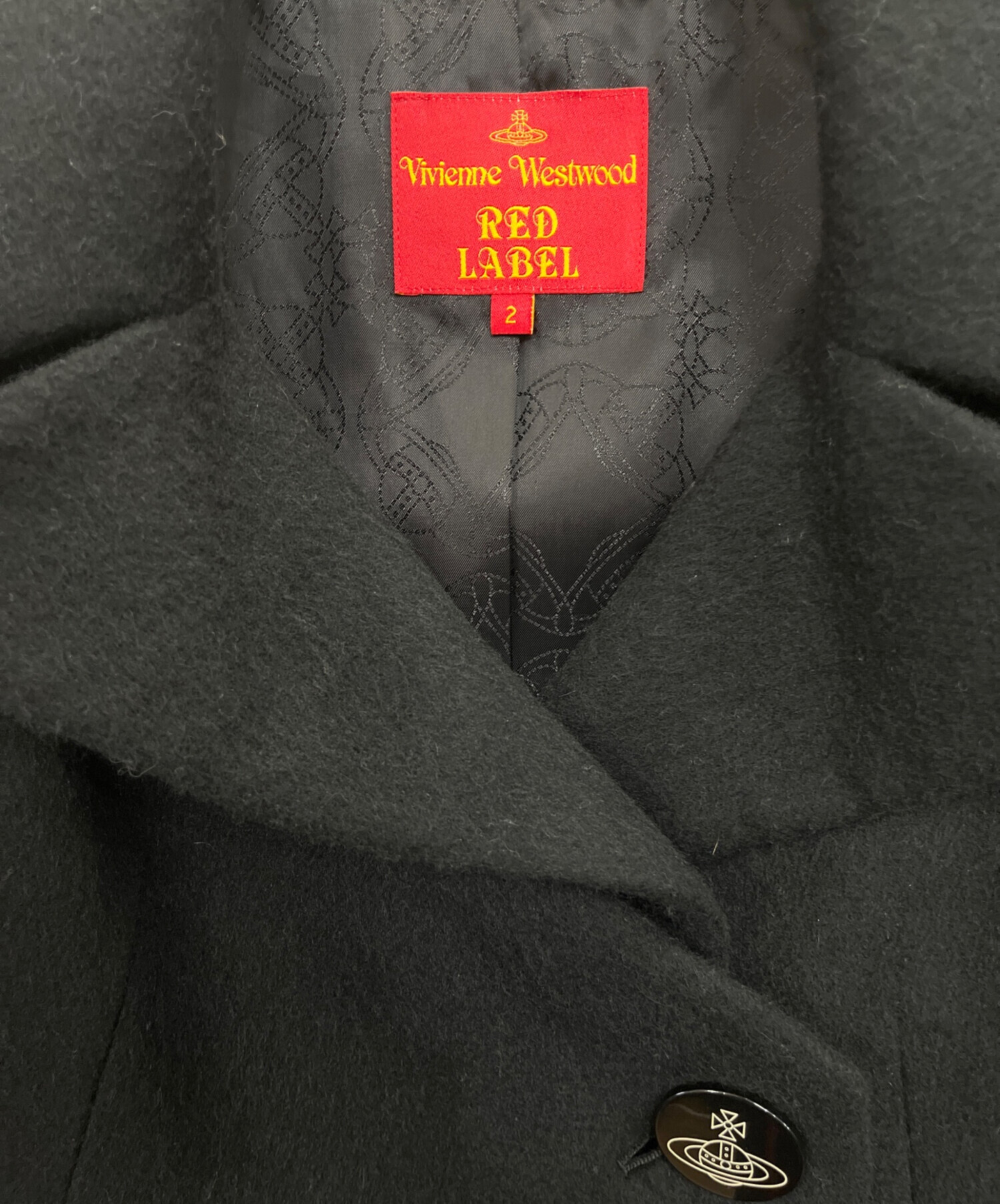 ヴィヴィアンウエストウッド ウールコート アルパカ混 ブラック サイズ2 M ヴィヴィアン・ウエストウッドコート/ Vivienne westwood 楽天市場