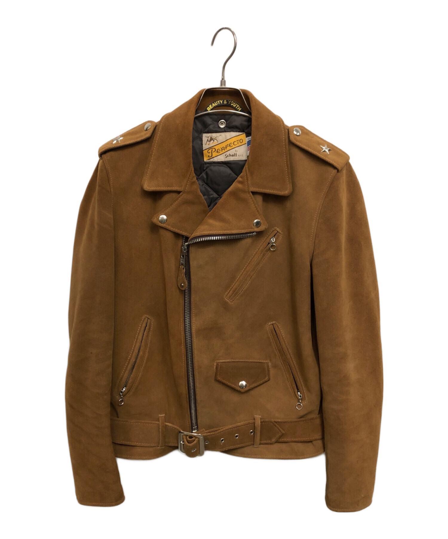 交渉可 Schott One Star Suede ブラウン 40 中古・古着通販】Schott (ショット) ワンスター スエード／ONE STAR