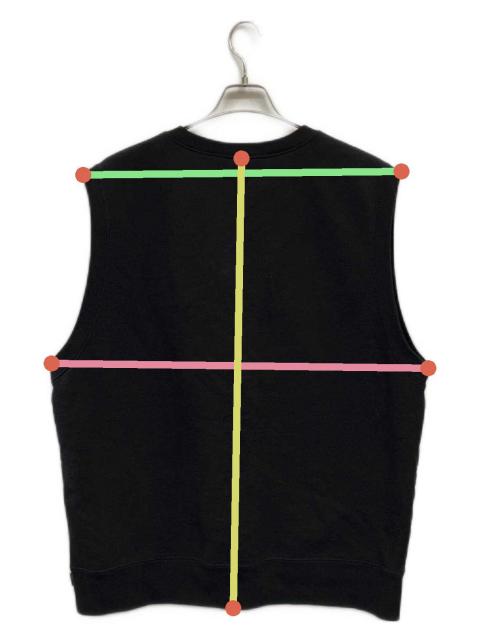 【美品】シュプリーム スウェットベスト23SS ブラック Mサイズ 中古・古着通販】SUPREME (シュプリーム) スウェットベスト ブラック