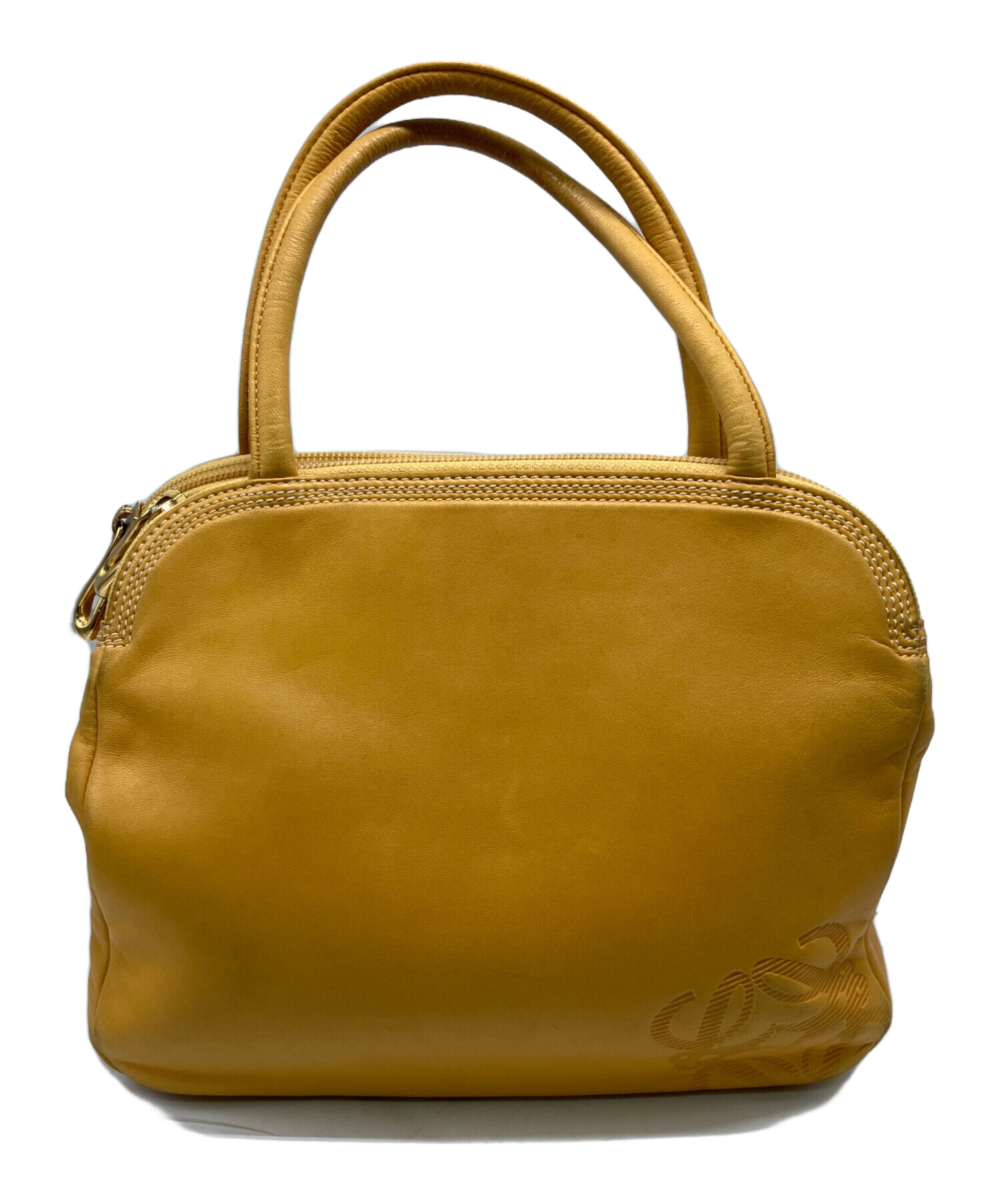 中古・古着通販】LOEWE (ロエベ) ハンドバッグ イエロー｜ブランド 