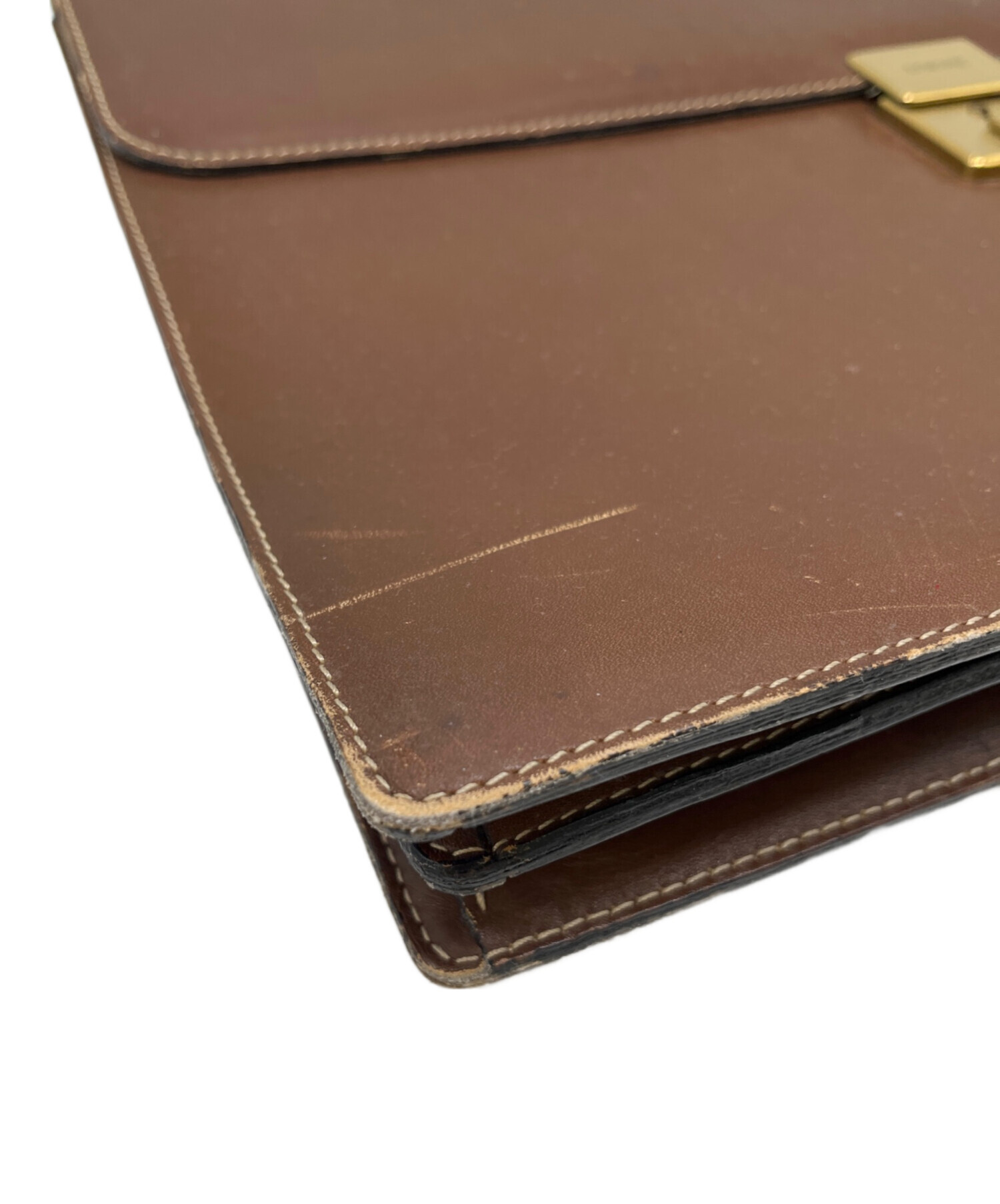 中古・古着通販】LOEWE (ロエベ) ビジネスバッグ ブラウン｜ブランド