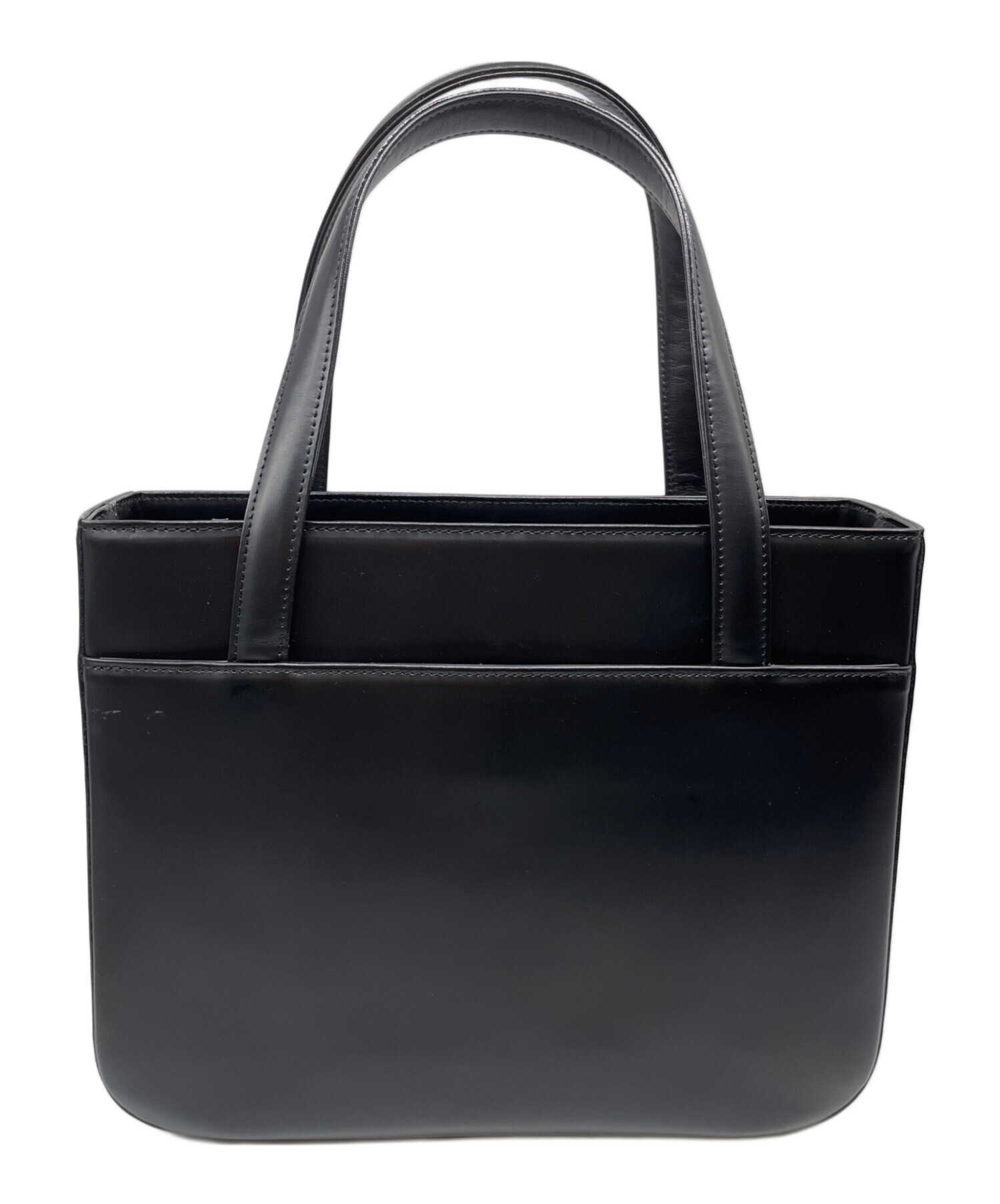 バーバリー ブラックレザートートバッグ Burberry バーバリー ブラック