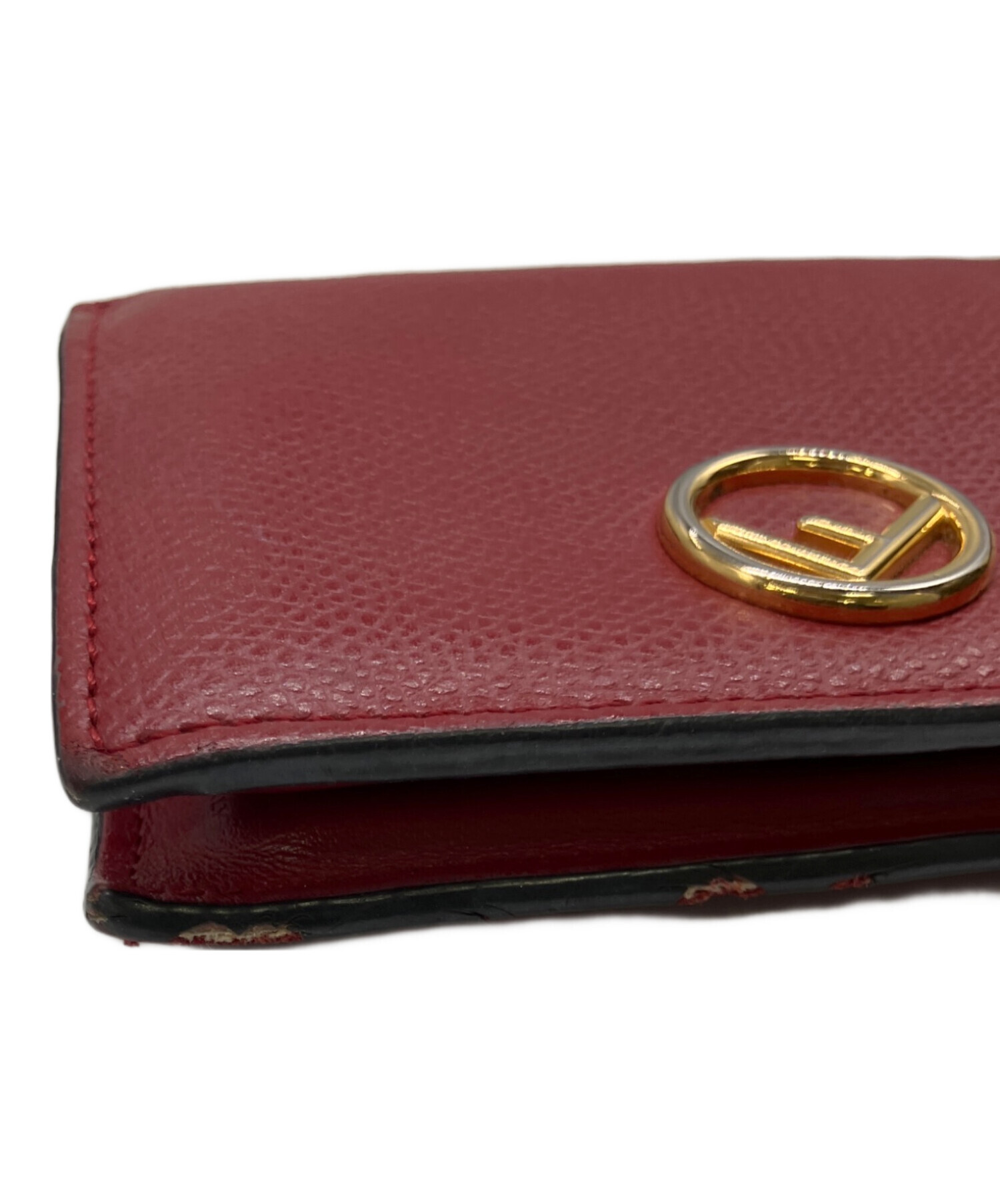 中古・古着通販】FENDI (フェンディ) 2つ折り財布 レッド｜ブランド 